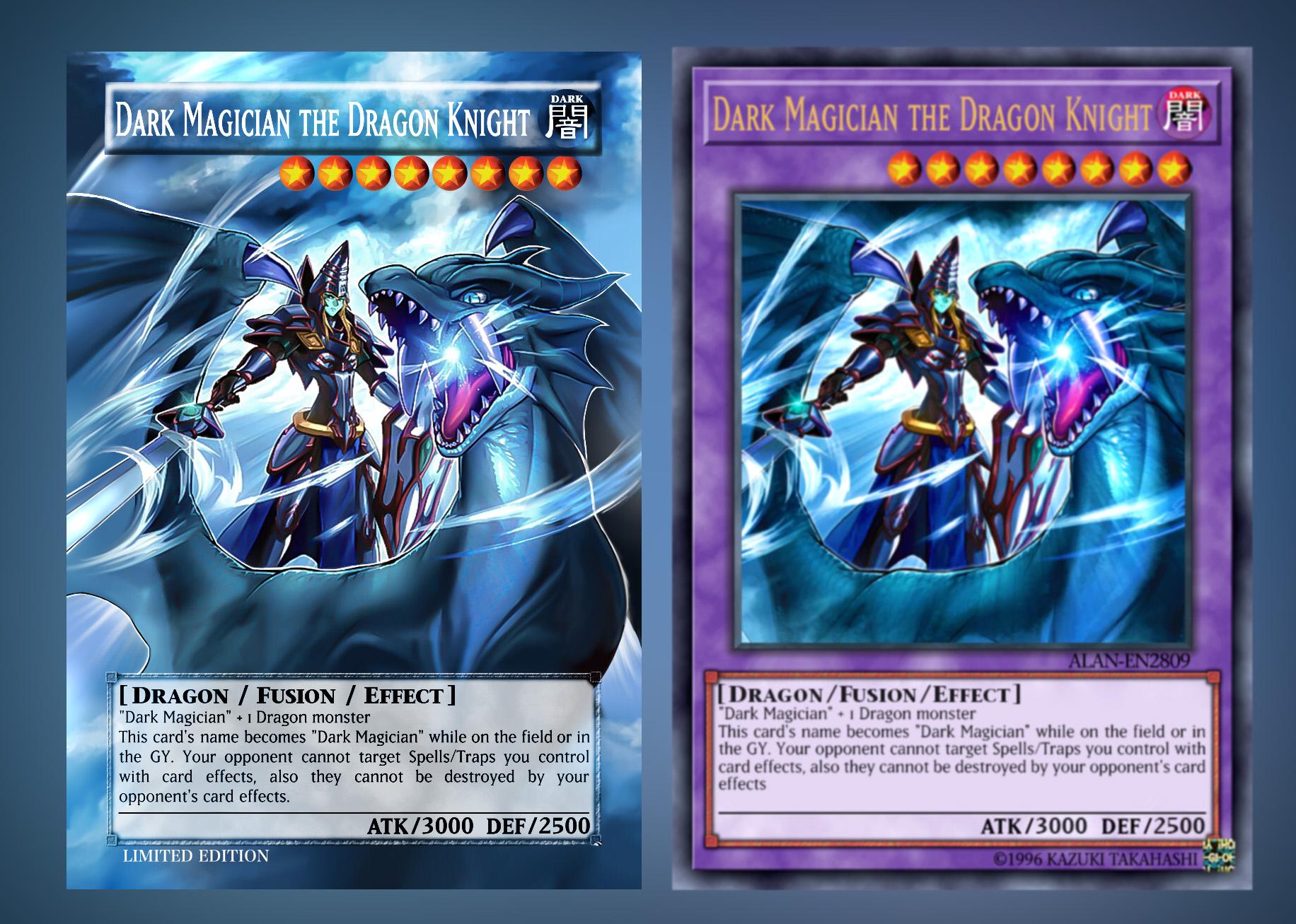 Fan Artdark Magician The Dragon Knight Extended Art - Summon Dark Magician The Dragon Knight , HD Wallpaper & Backgrounds