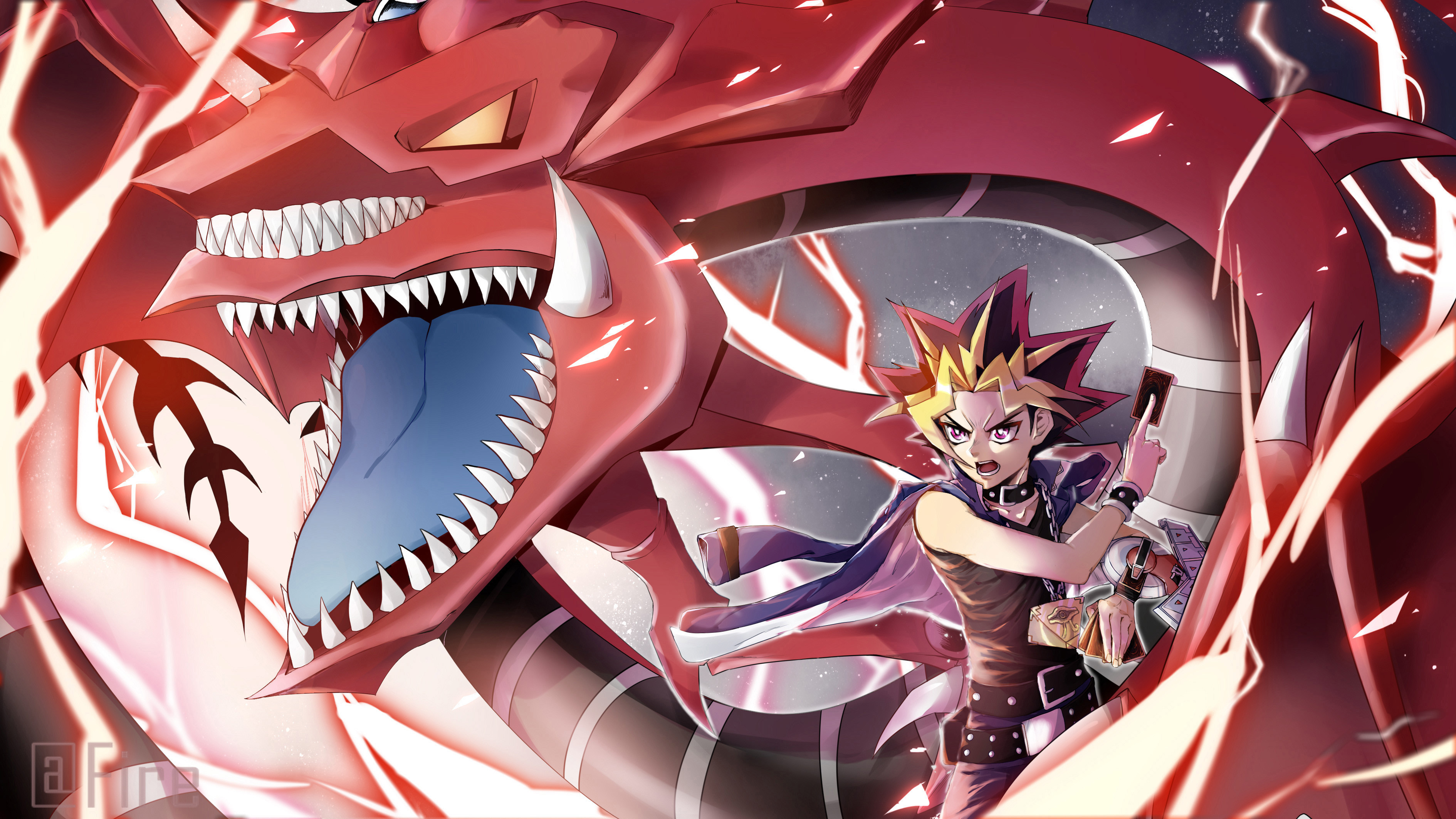 Best Yugioh Video Game - Yami Yugi And Slifer , HD Wallpaper & Backgrounds