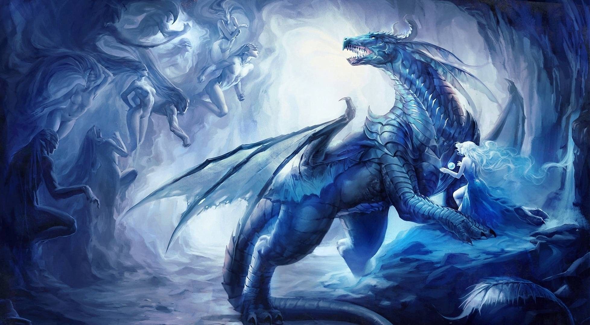 Ice Dragon Hd , HD Wallpaper & Backgrounds