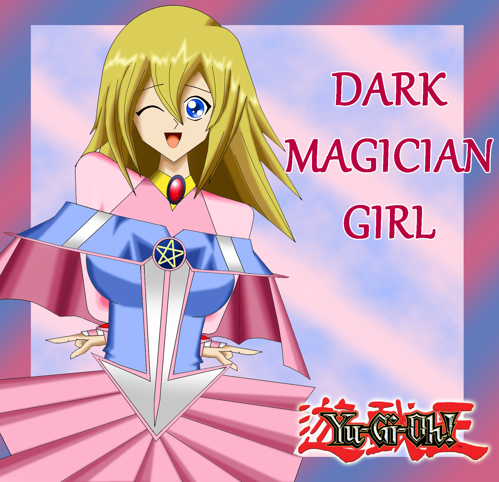 Msyugioh123 Images Dark Magician Girl Hd Wallpaper - Dark Magician Girl Without Hat , HD Wallpaper & Backgrounds