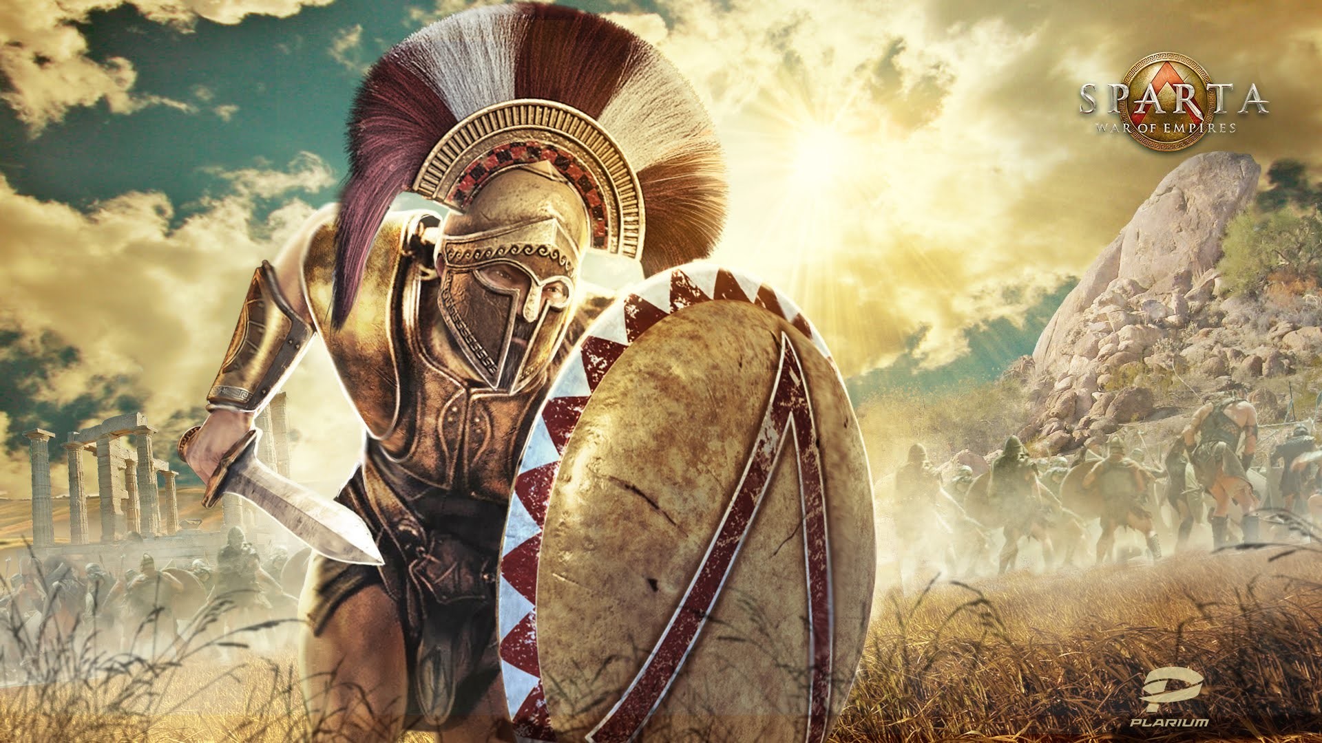 Greek Mythology Monster Wallpaper Greek Mythology Monster - Spartan Warriors , HD Wallpaper & Backgrounds