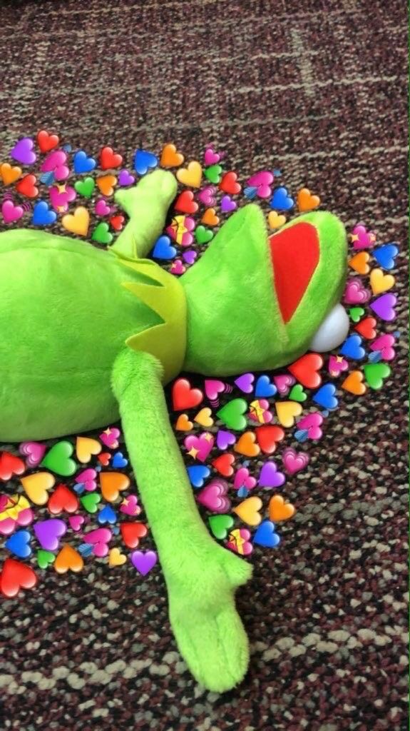 Kermit The Frog Meme Hearts Drawing