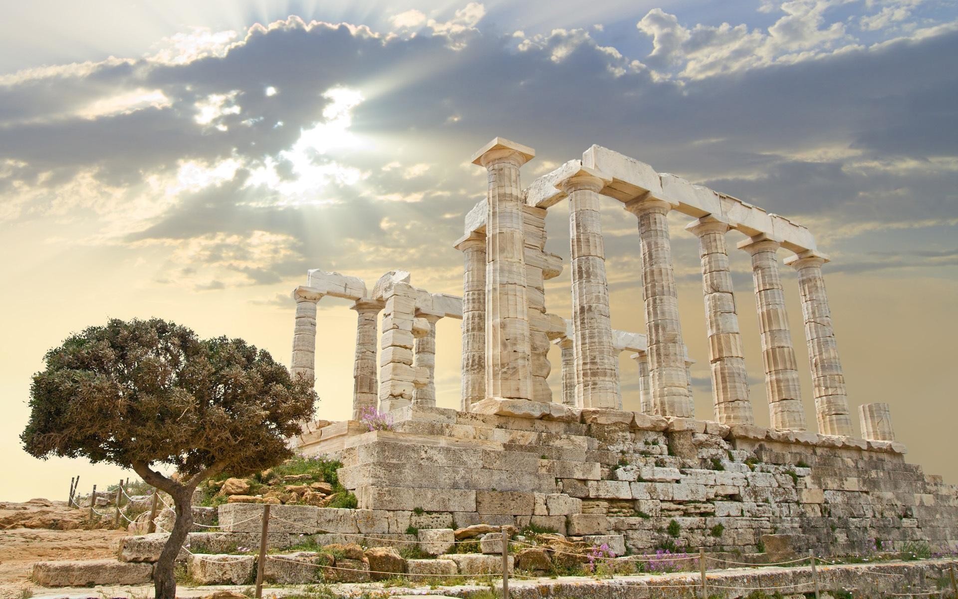 Greek Mythology Wallpapers - Temple Of Poseidon , HD Wallpaper & Backgrounds