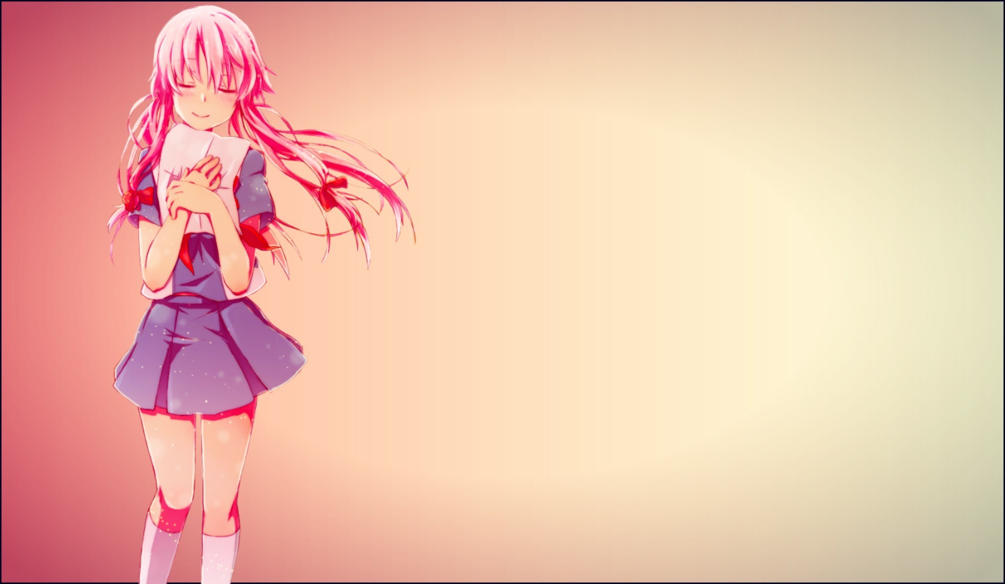 Anime, Mirai Nikki, Gasai Yuno, School Uniform Wallpapers - Yuno Background , HD Wallpaper & Backgrounds