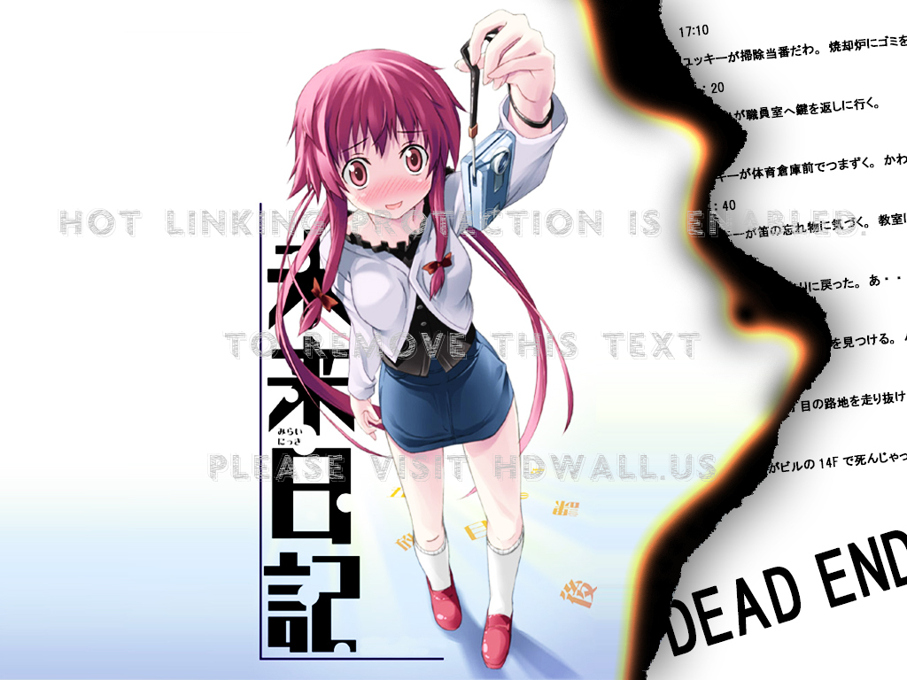 Text Skirts Pink Hair Anime Eyes Girls Kantoku Artist - Dead End Anime , HD Wallpaper & Backgrounds