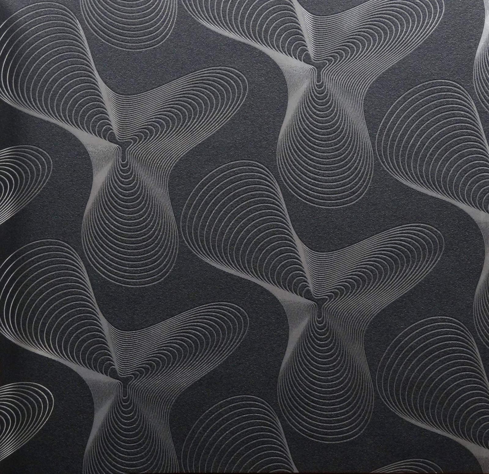 Karim Rashid Designer Wallpaper Retro 52017 Silver - Black And Silver Designer , HD Wallpaper & Backgrounds