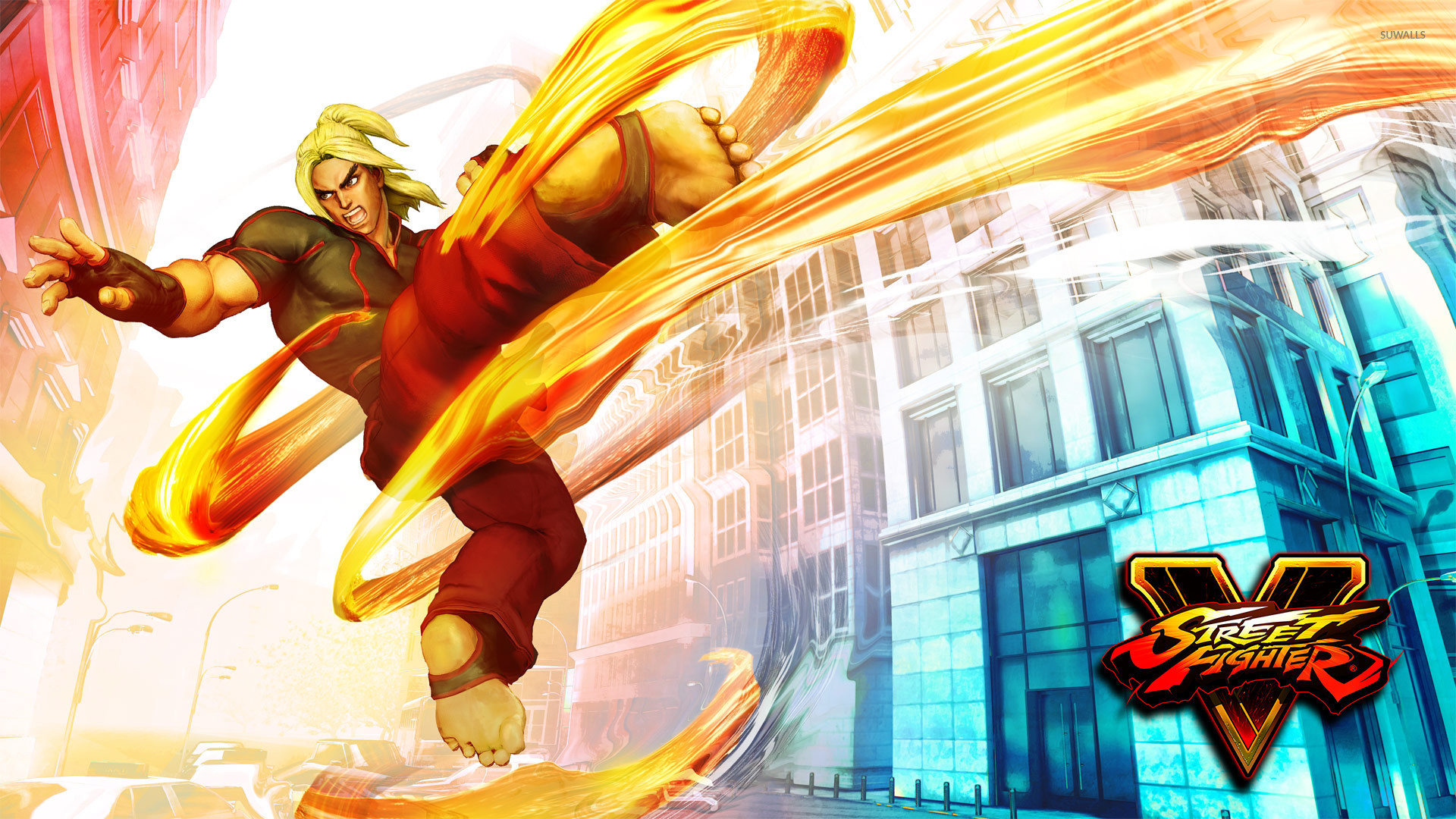 Street Fighter V Rashid Hd Wallpaper - Ryu And Ken Sfv , HD Wallpaper & Backgrounds