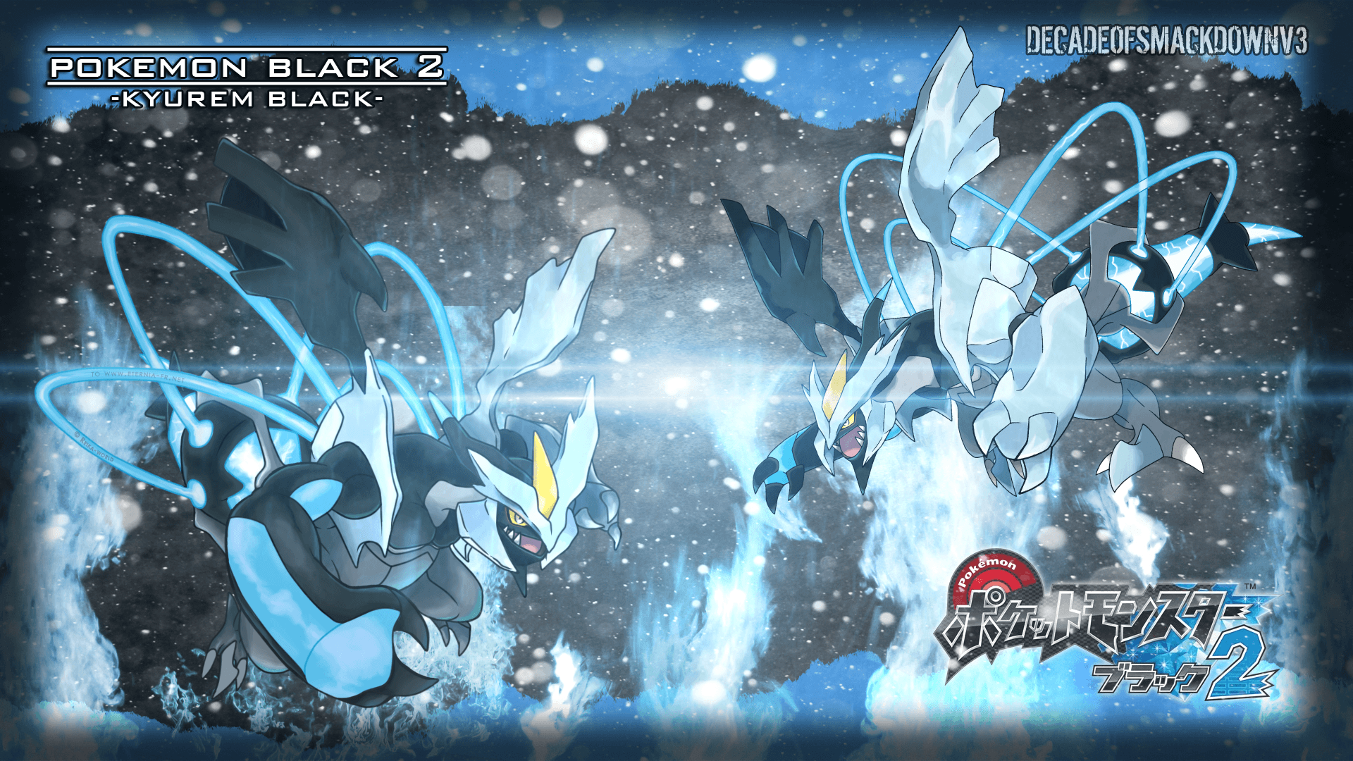 Free Download Pokemon Black And White Wallpapers - White Kyurem Pokemon Black 2 , HD Wallpaper & Backgrounds