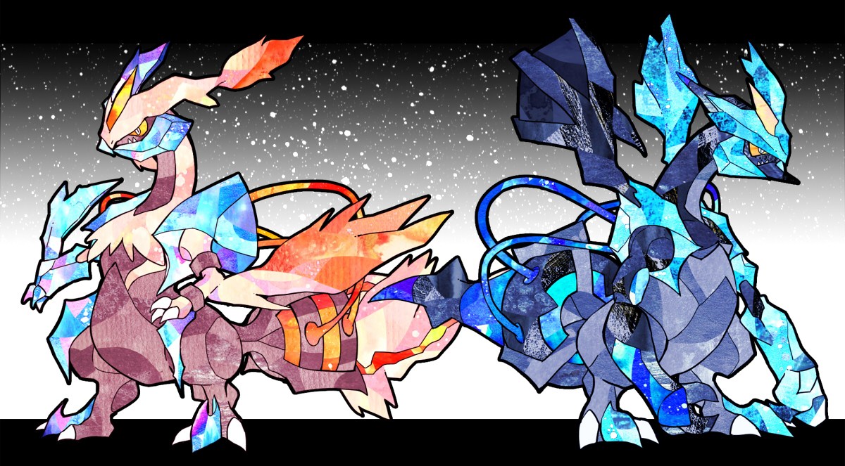 Kyurem Zekrom Reshiram Fusion , HD Wallpaper & Backgrounds