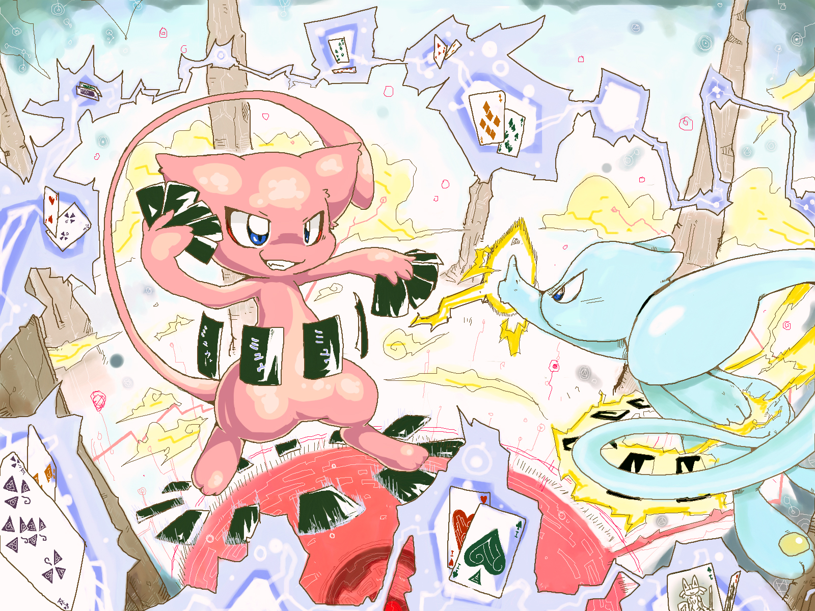 Pokemon Wallpaper - Mew , HD Wallpaper & Backgrounds