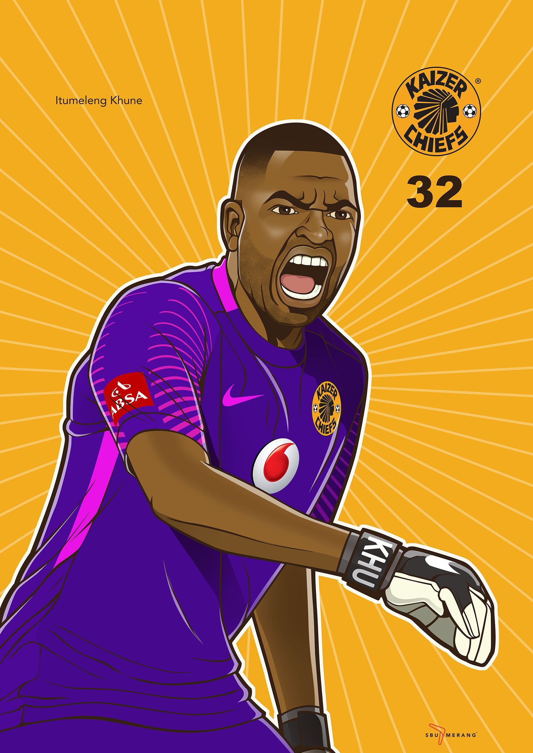 Iwisa Kaizer Chiefs Players Poster Collection Itumeleng - Kaizer Chiefs , HD Wallpaper & Backgrounds