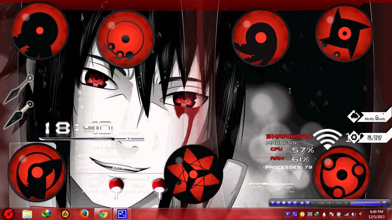 Desktop Sharingan Bergerak - Sasuke Uchiha , HD Wallpaper & Backgrounds