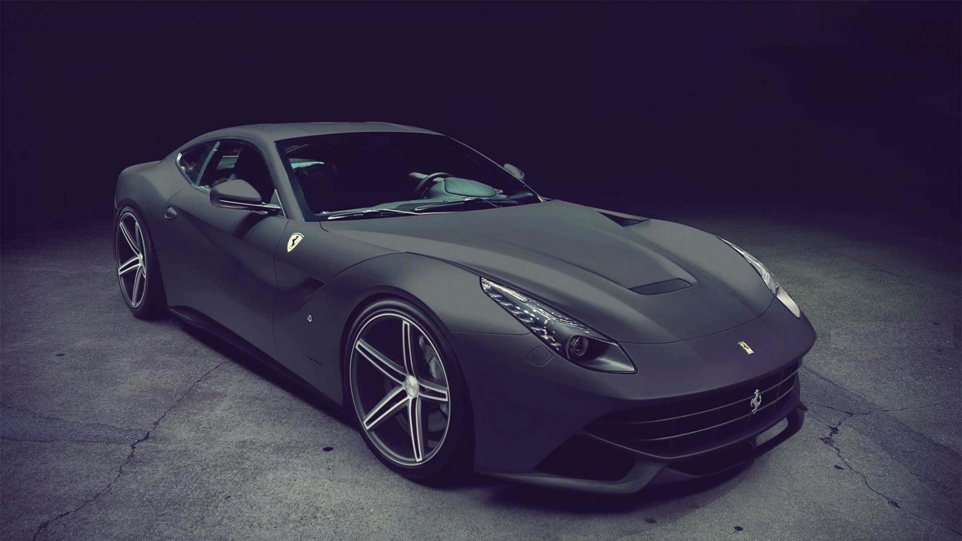 Hd Car Wallpapers For Pc - Black Matte Ferrari F12 Berlinetta Price , HD Wallpaper & Backgrounds