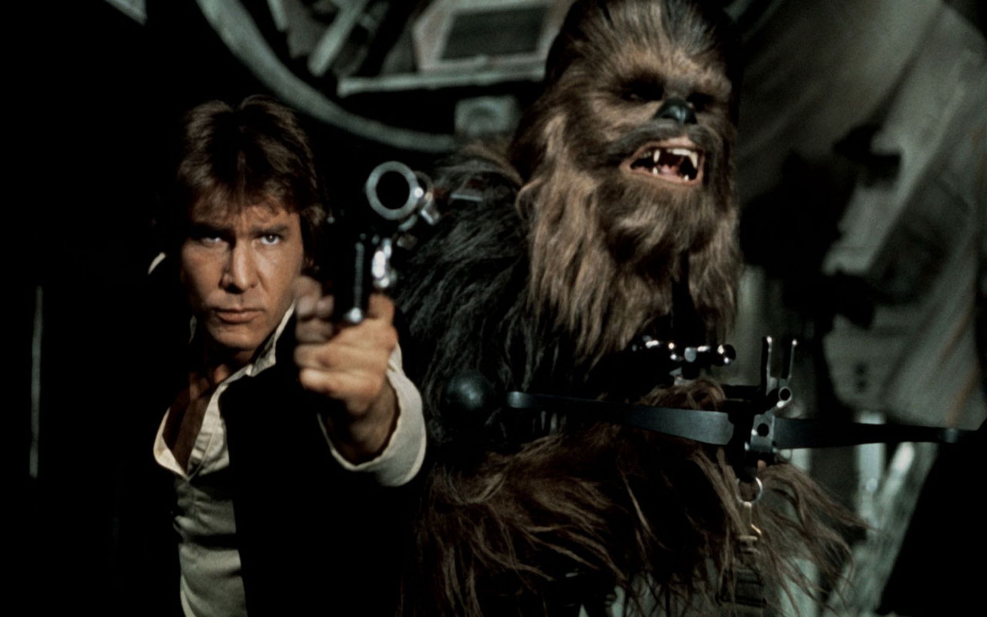 Han Solo And Chewbacca Hd Wallpaper - Star Wars Wallpaper Hd Chewbacca , HD Wallpaper & Backgrounds