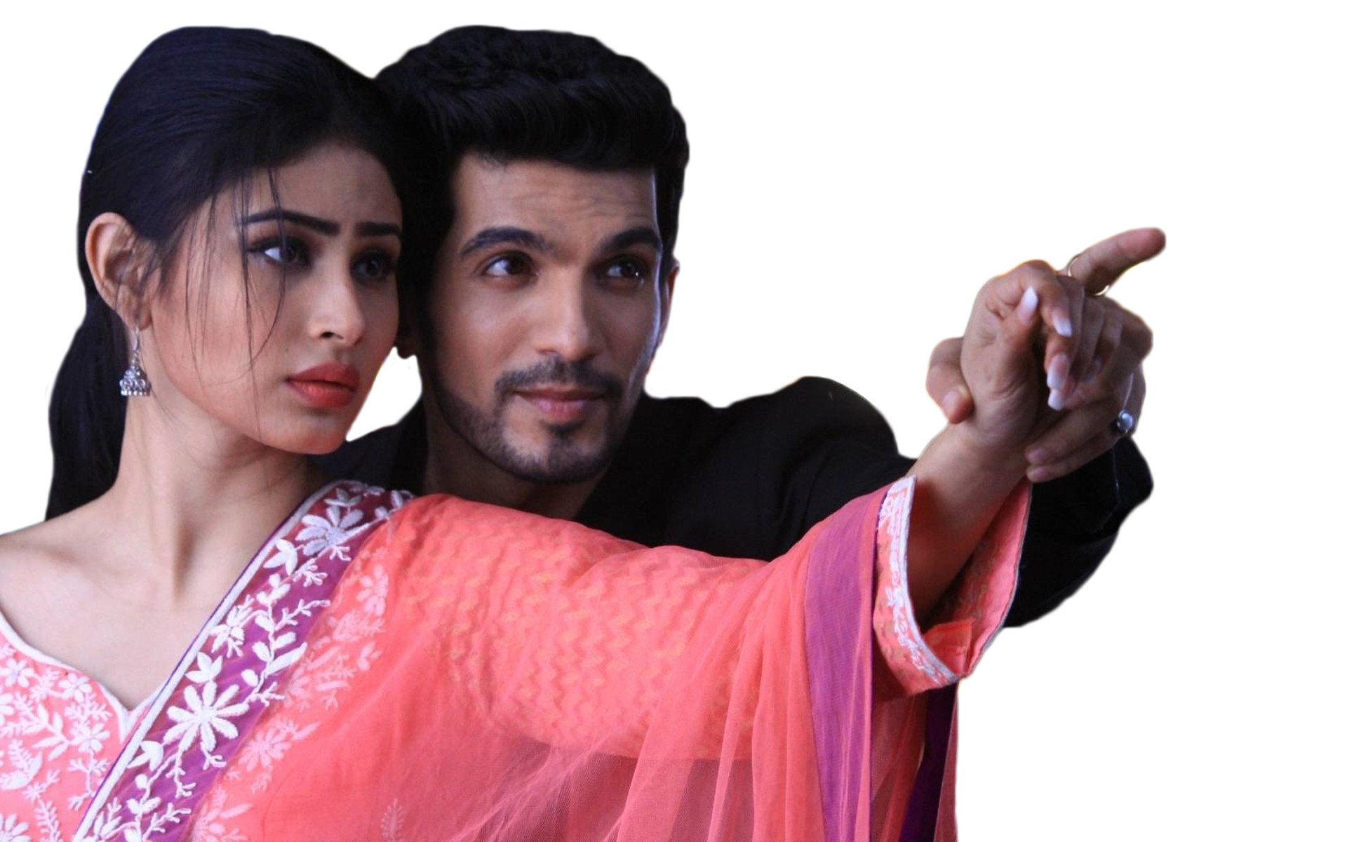 Tv Serial Couple Hd Wallpaper - Naagin Mouni Roy Arjun Bijlani , HD Wallpaper & Backgrounds