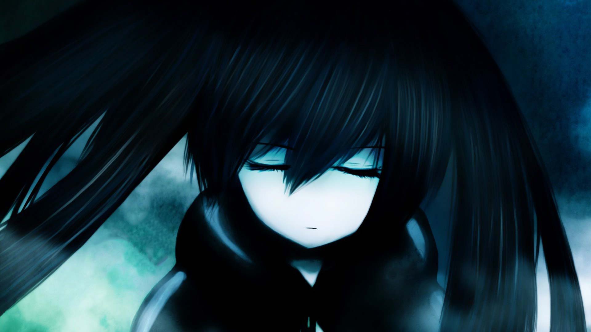 Fondo Pantalla Anime Black Rock Shooter,fondo Escritorio - Girl Close Eyes Anime , HD Wallpaper & Backgrounds