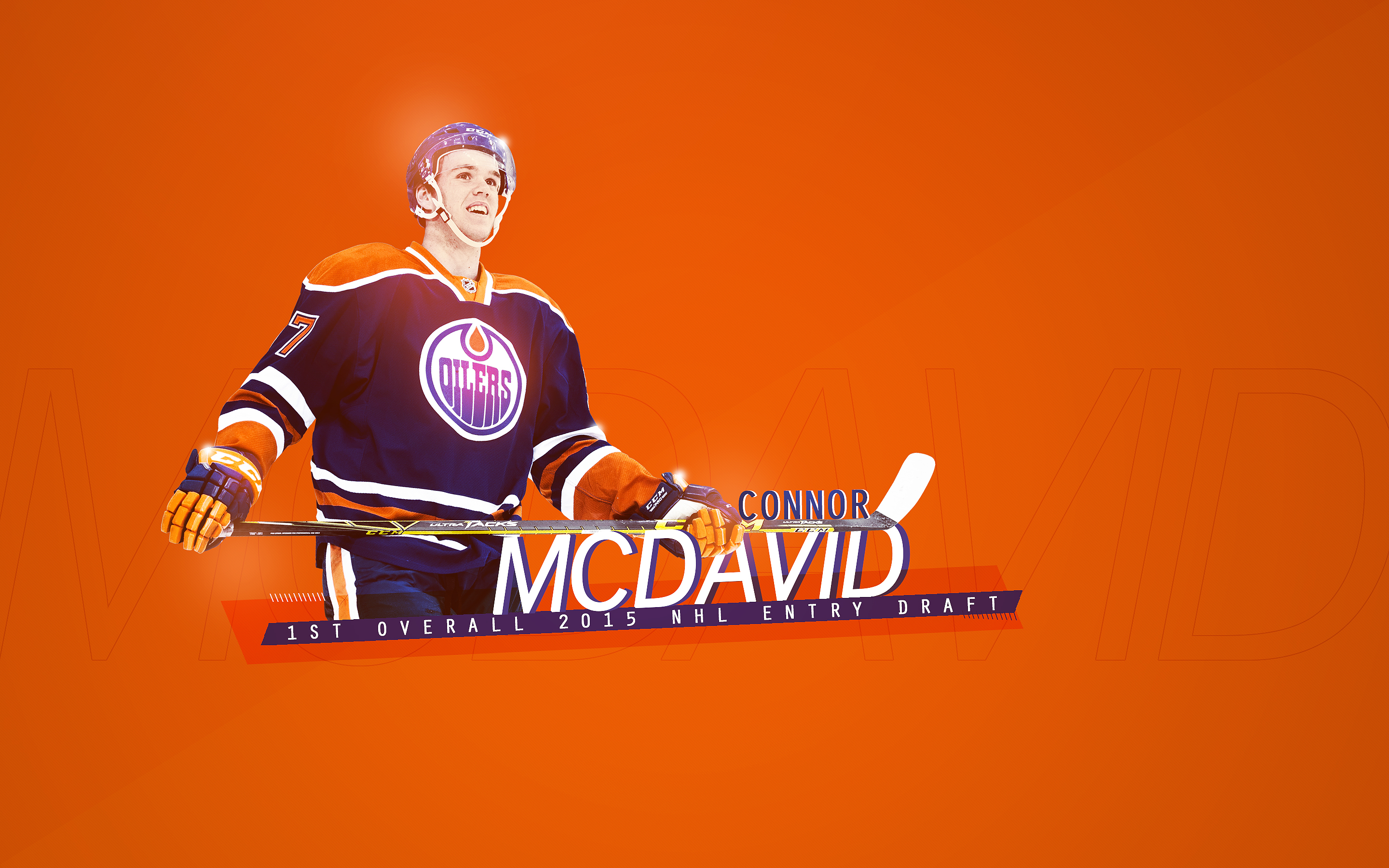 January 26, 2019 Admin - Oilers Logo With Connor Mcdavid , HD Wallpaper & Backgrounds