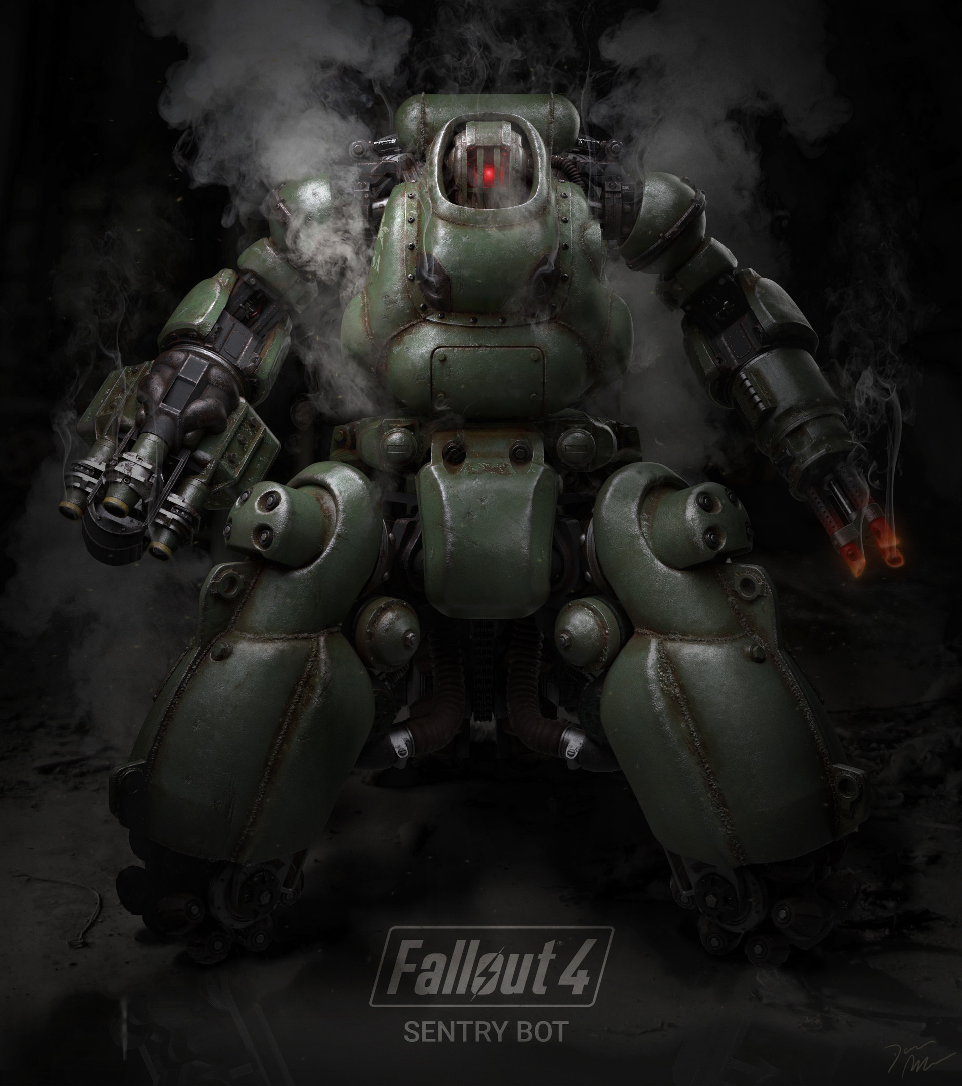 Fallout 4 Sentry Bot Poster - Sentry Bot Fallout 4 Funko Pop , HD Wallpaper & Backgrounds