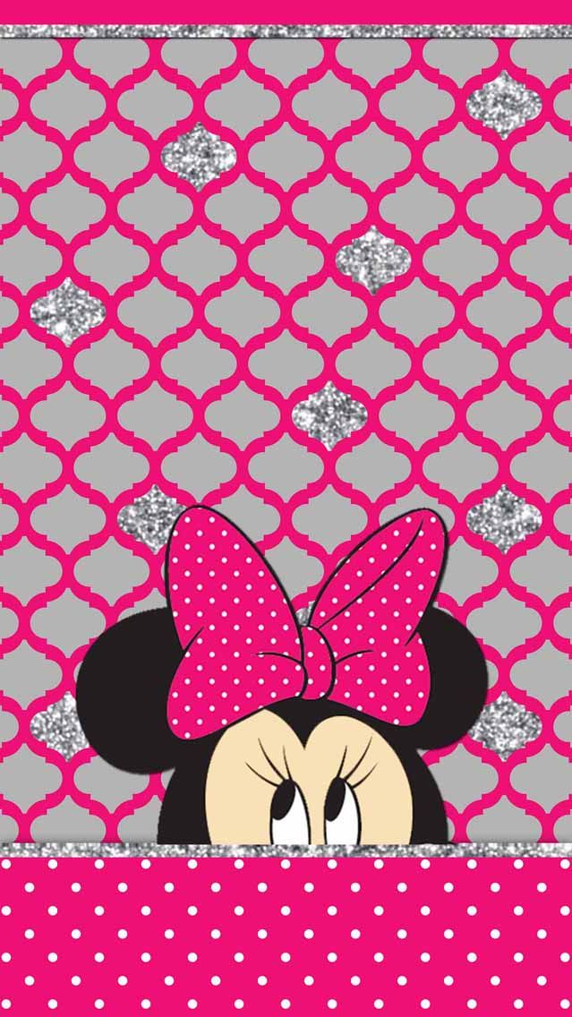 Cute Minnie Mouse Wallpaper - Minnie Mouse Pink Wallpaper Iphone 7 , HD Wallpaper & Backgrounds