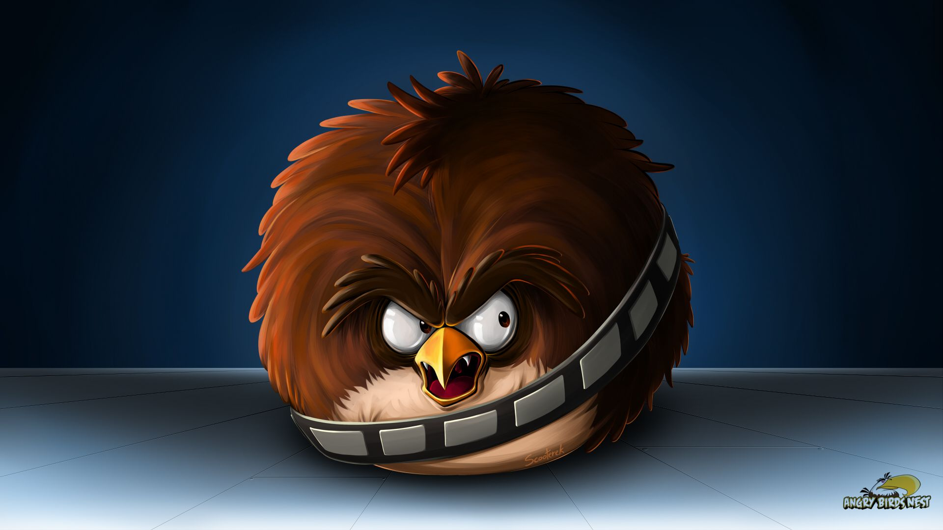 Angry Birds Star Wars Chewbacca Desktop Wallpaper - Hd Wallpaper Angry Bird , HD Wallpaper & Backgrounds