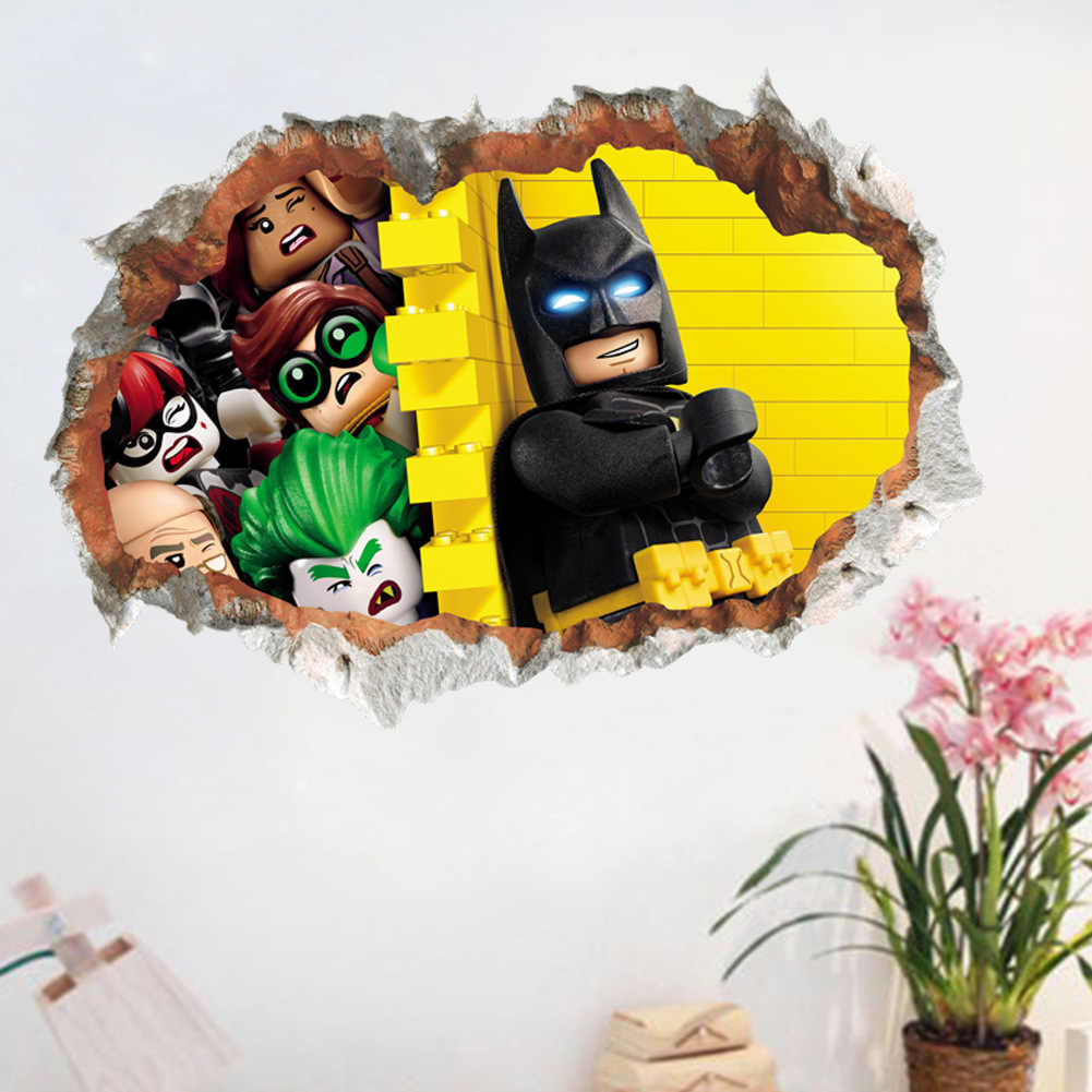Zooyoo Original Batman Wall Stickers On The Wall Moveable - Stickers Mural Lego , HD Wallpaper & Backgrounds