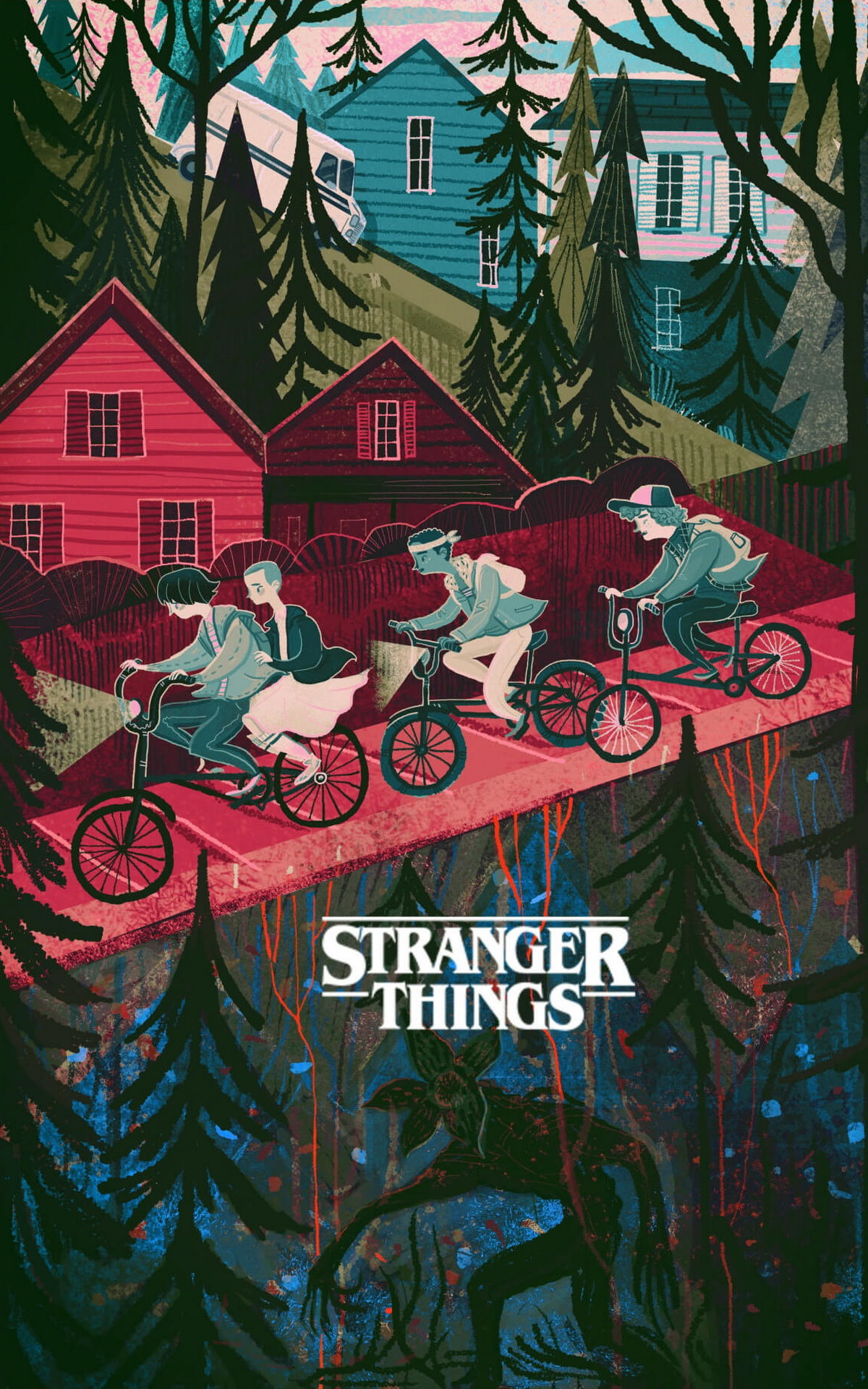 Stranger Things Wallpaper - Stranger Things Wallpaper 4k Iphone , HD Wallpaper & Backgrounds