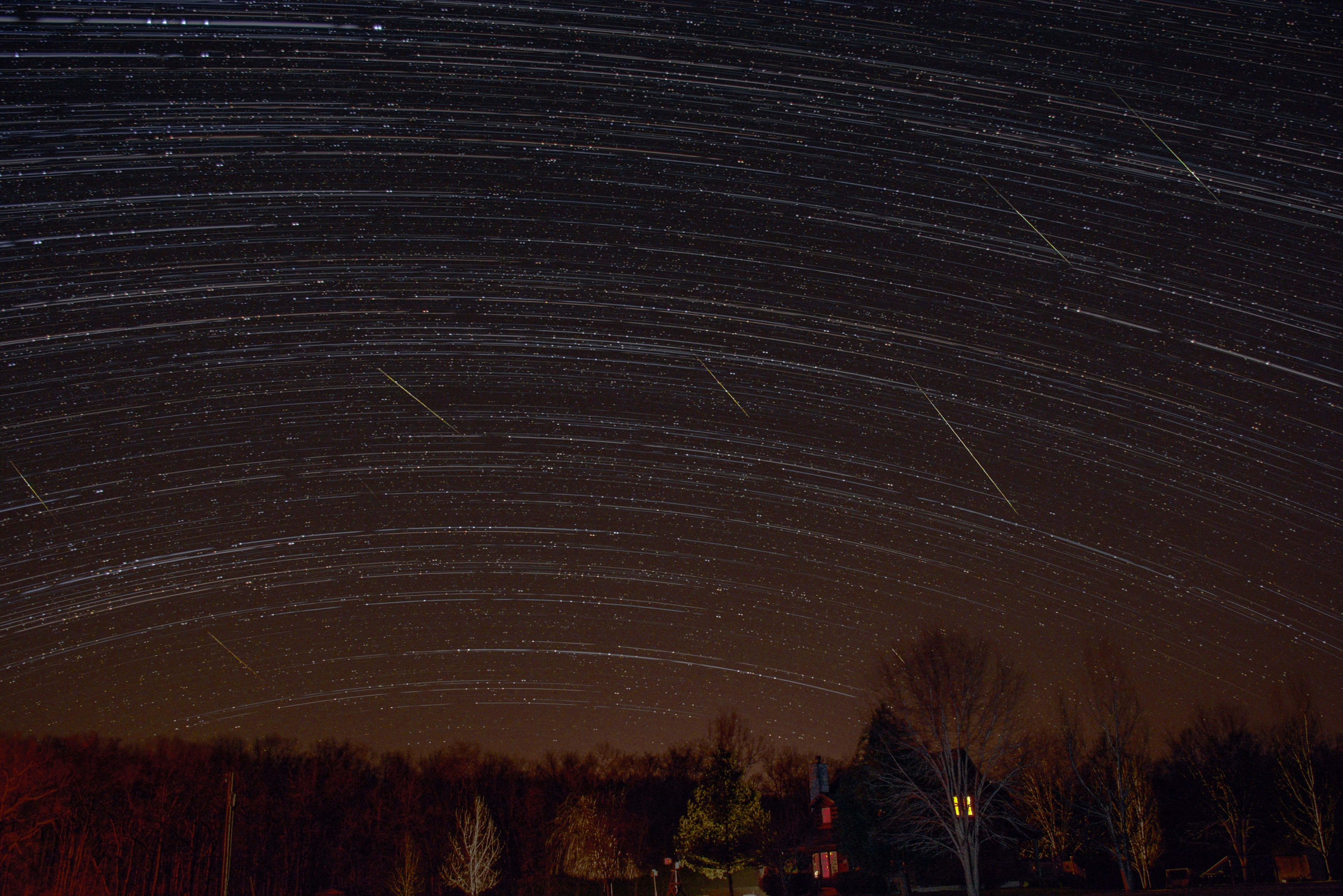 #3840x2562 Midwestern View Of Geminid Meteor Shower - Night , HD Wallpaper & Backgrounds