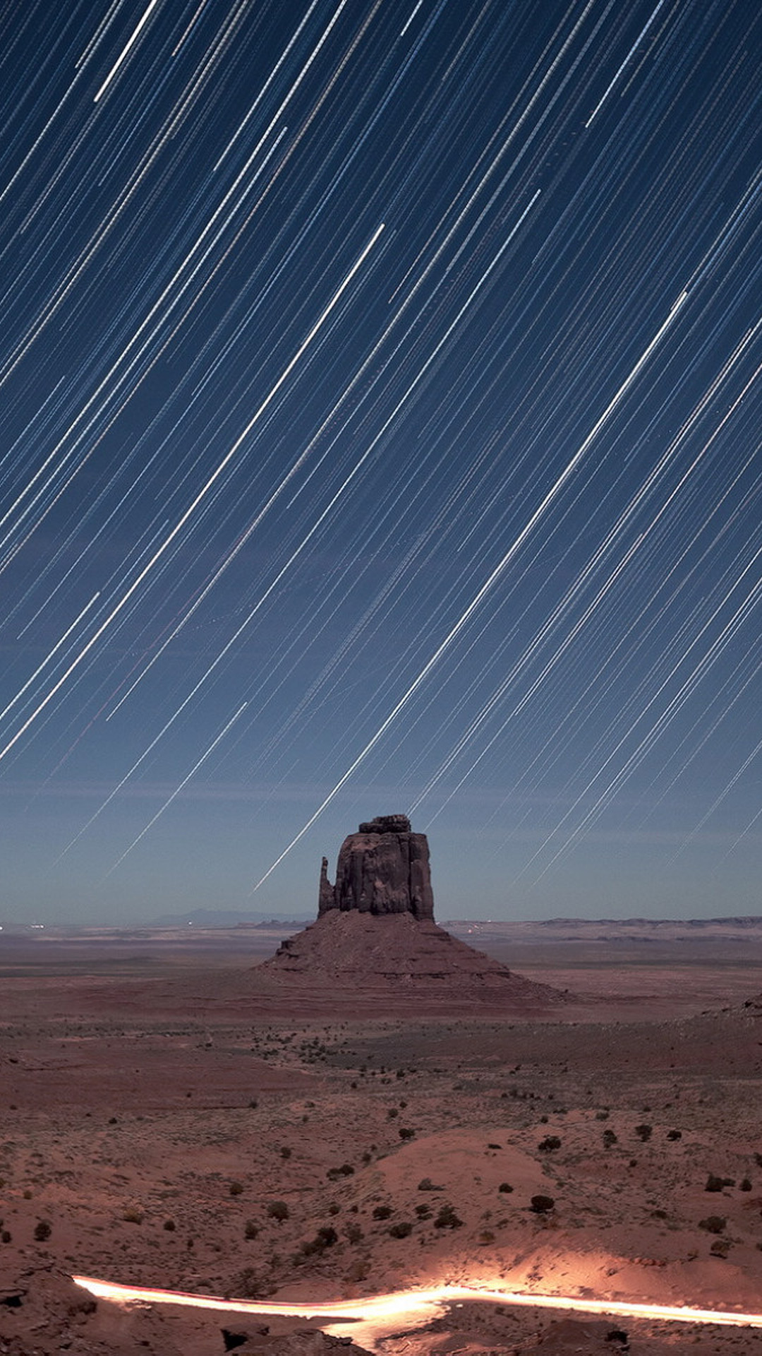 Monument Valley Meteor Shower Iphone 8 Wallpaper - Monument Valley , HD Wallpaper & Backgrounds