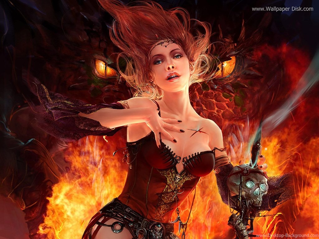 Best Fantasy Gaming Hot Girl Desktop Wallpaper Backgrounds - Fantasy Girl , HD Wallpaper & Backgrounds