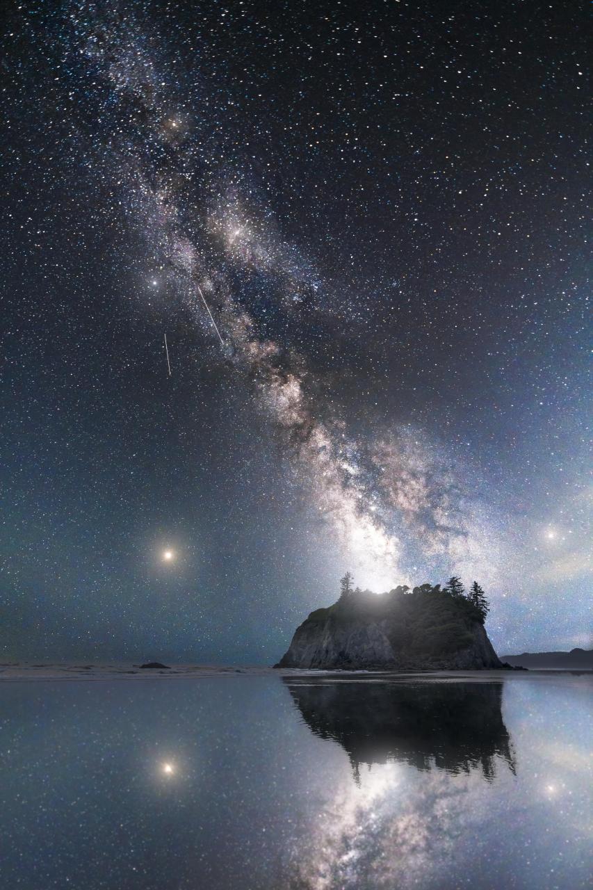 Ruby Beach With A - Milky Way , HD Wallpaper & Backgrounds