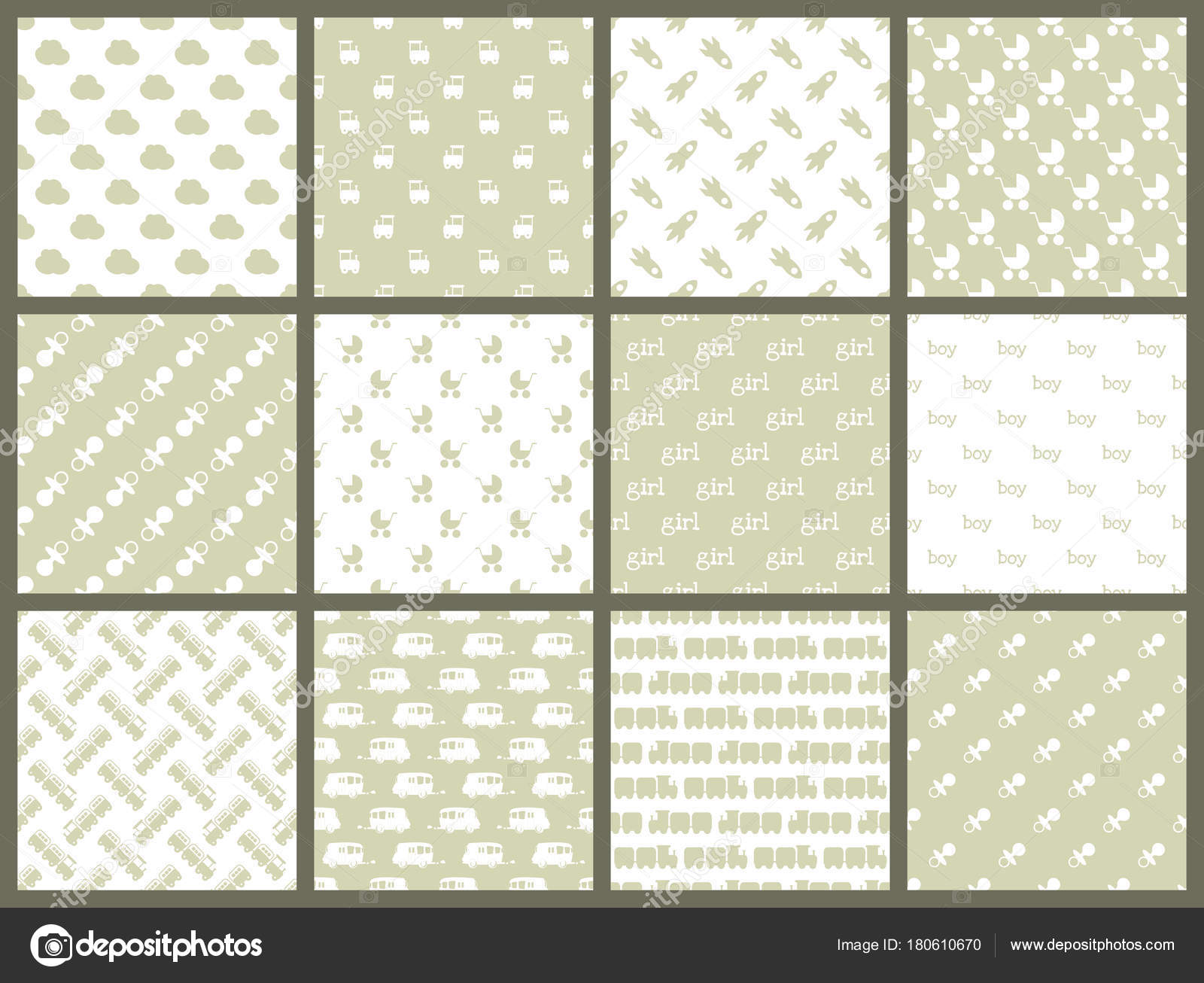 Baby Shower Toys Seamless Pattern Background Vector - Scrapbook Baby , HD Wallpaper & Backgrounds