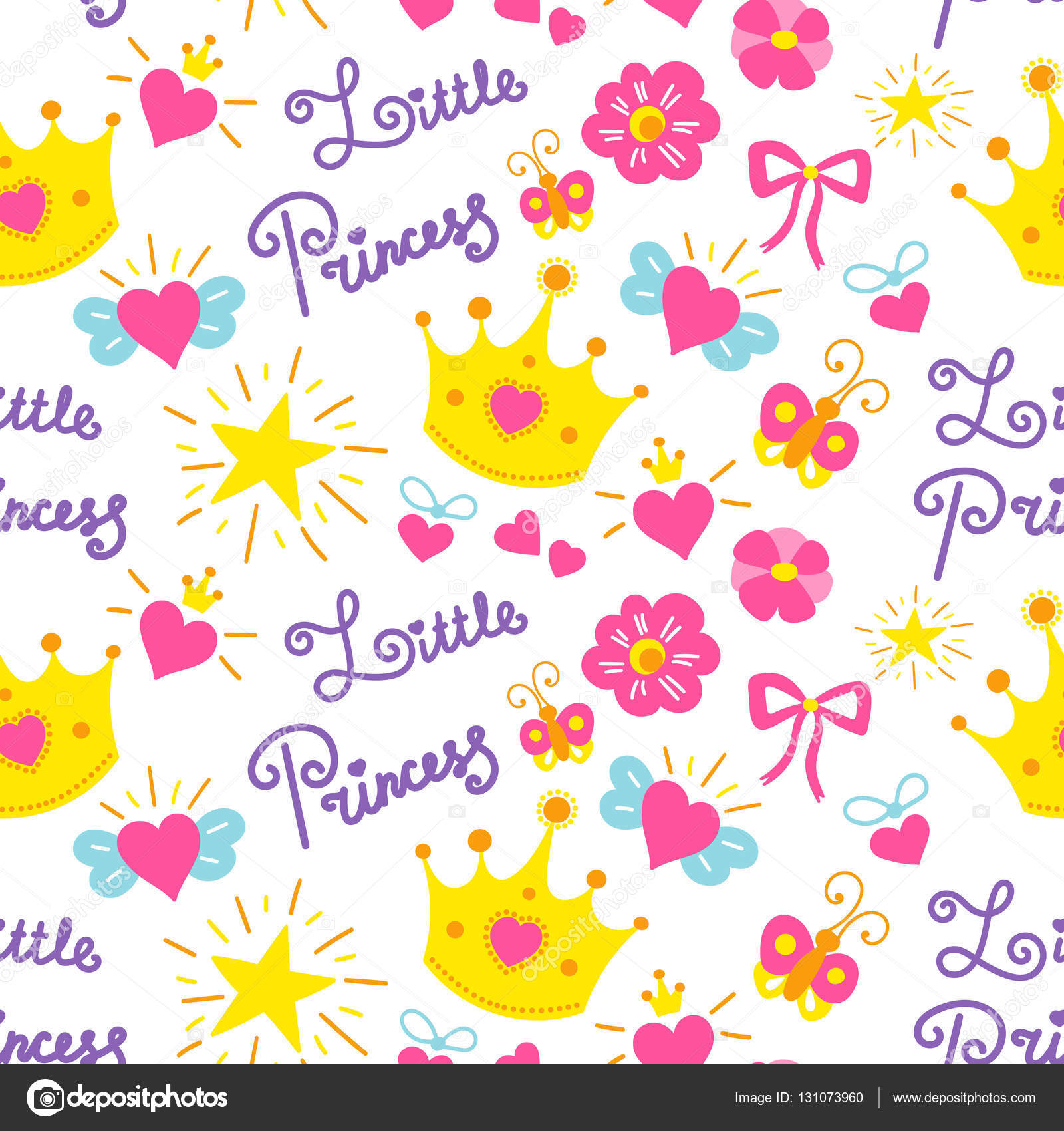 Cute Girl Background For Birthday Card, Baby Shower - Little Princess , HD Wallpaper & Backgrounds