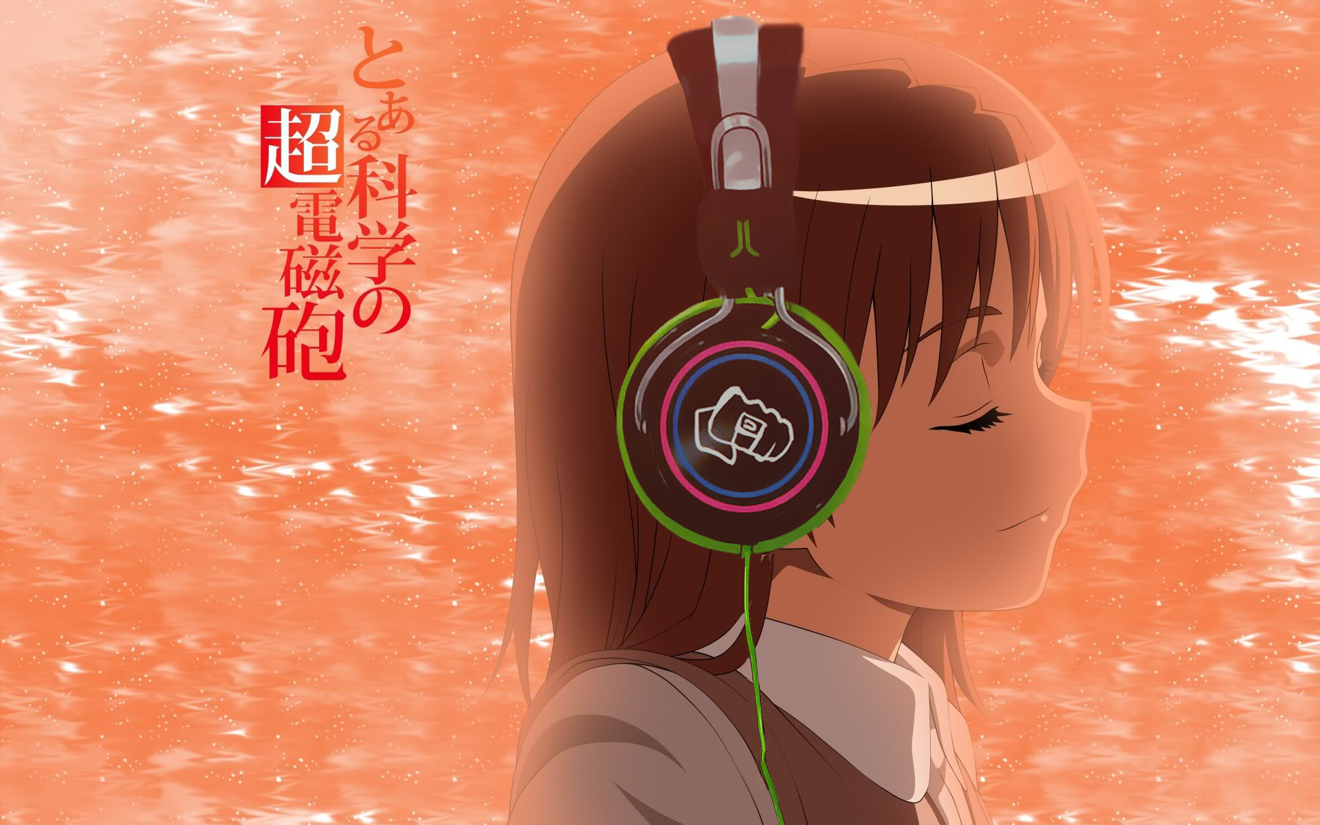 Wallpaper Headphones - Misaka Mikoto Headphone , HD Wallpaper & Backgrounds