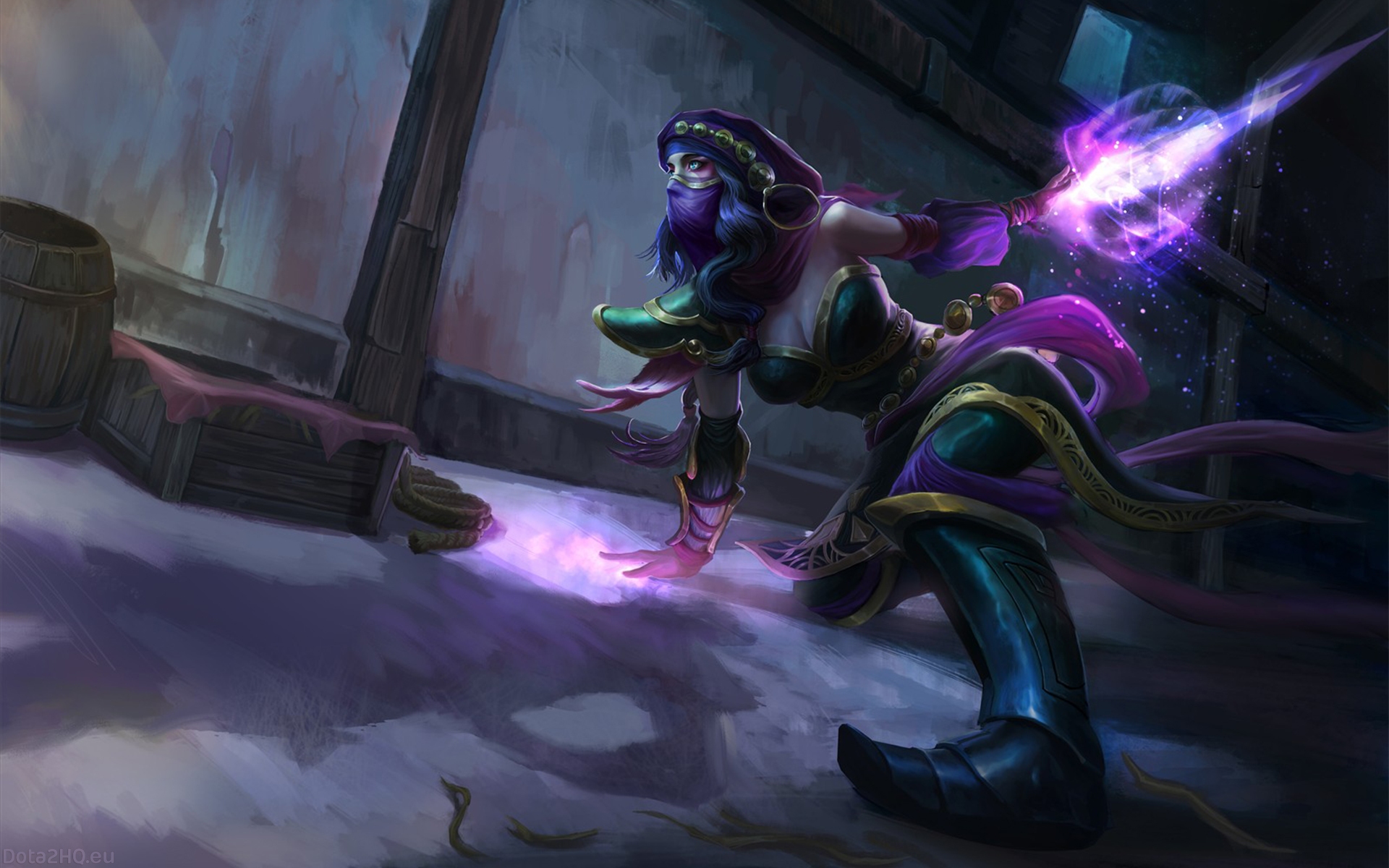 Templar Assassin Desktop Wallpaper - Dota 2 Templar Assassin Art , HD Wallpaper & Backgrounds