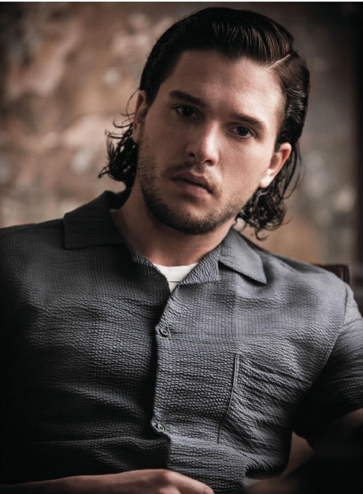Nice Images Collection - Kit Harington Greasy Hair , HD Wallpaper & Backgrounds
