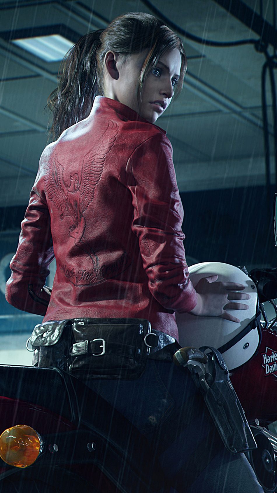 Claire Redfield Resident Evil 2 4k Ultra Hd Mobile - Claire Redfield Jacket Remake , HD Wallpaper & Backgrounds