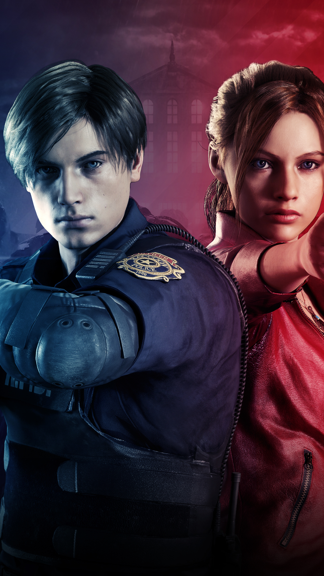 Claire Redfield Leon Resident Evil 2 Wallpaper - Resident Evil Claire Leon , HD Wallpaper & Backgrounds