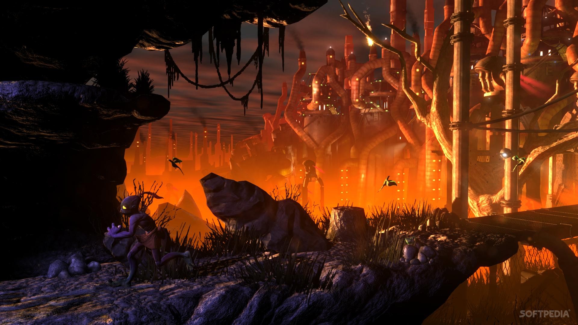 Escape The Factory In Oddworld - Oddworld Factory , HD Wallpaper & Backgrounds