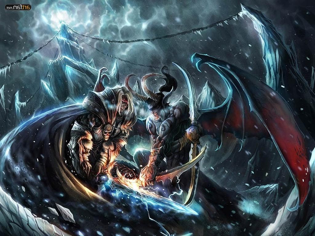 Lich King Fantasy Art , HD Wallpaper & Backgrounds