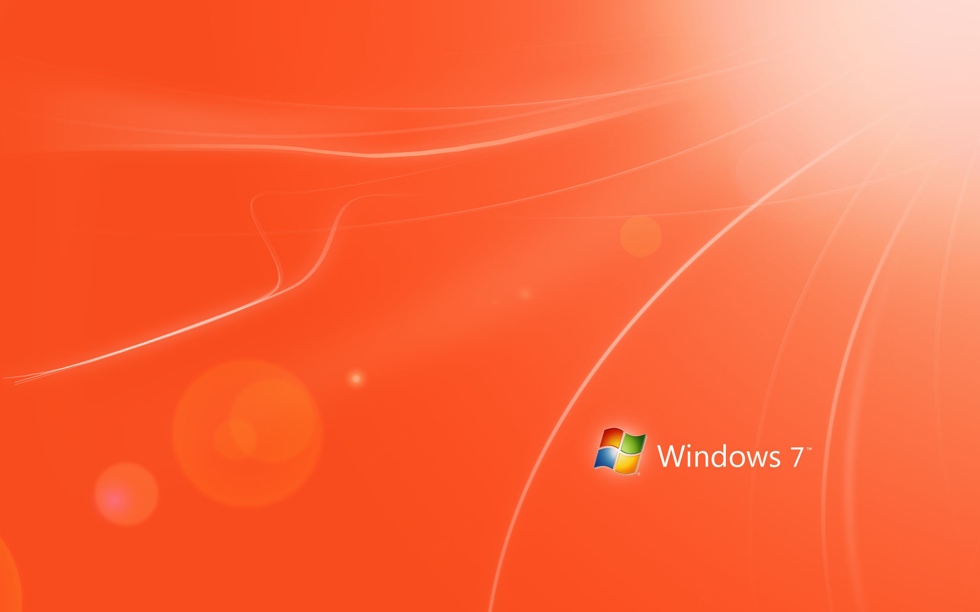 Orange Windows - Red Windows 7 Wallpaper Full Hd , HD Wallpaper & Backgrounds