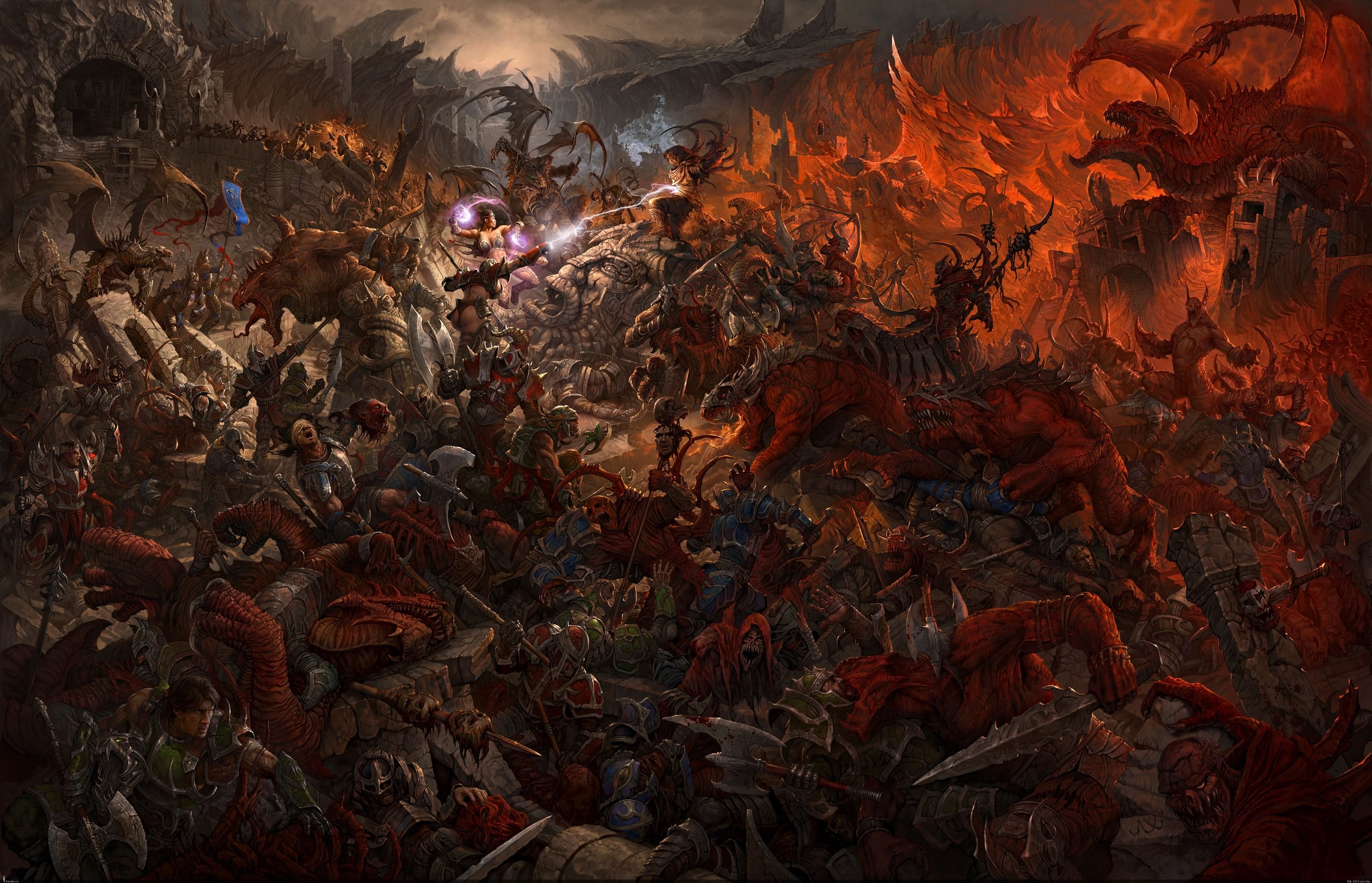 Asuras Wrath Fantasy Warrior D Wallpaper Asura's Wrath - Warhammer Fantasy Battle Art , HD Wallpaper & Backgrounds