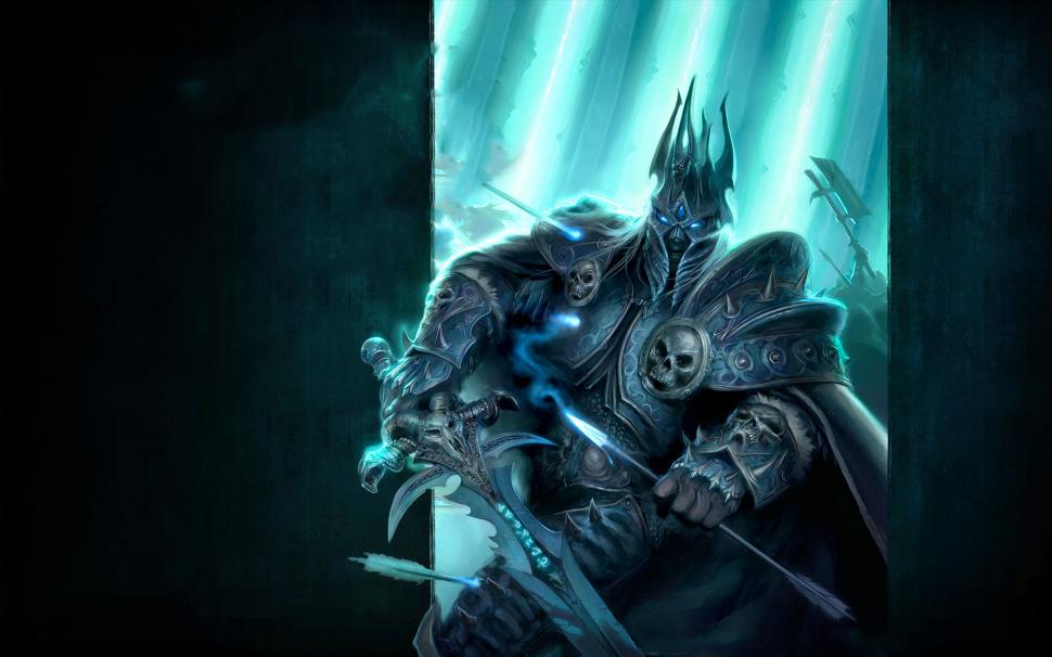 World Of Warcraft Wow Drawing Lich King Sword Hd Wallpaper - World Of Warcraft Sylvanas Vs Arthas , HD Wallpaper & Backgrounds