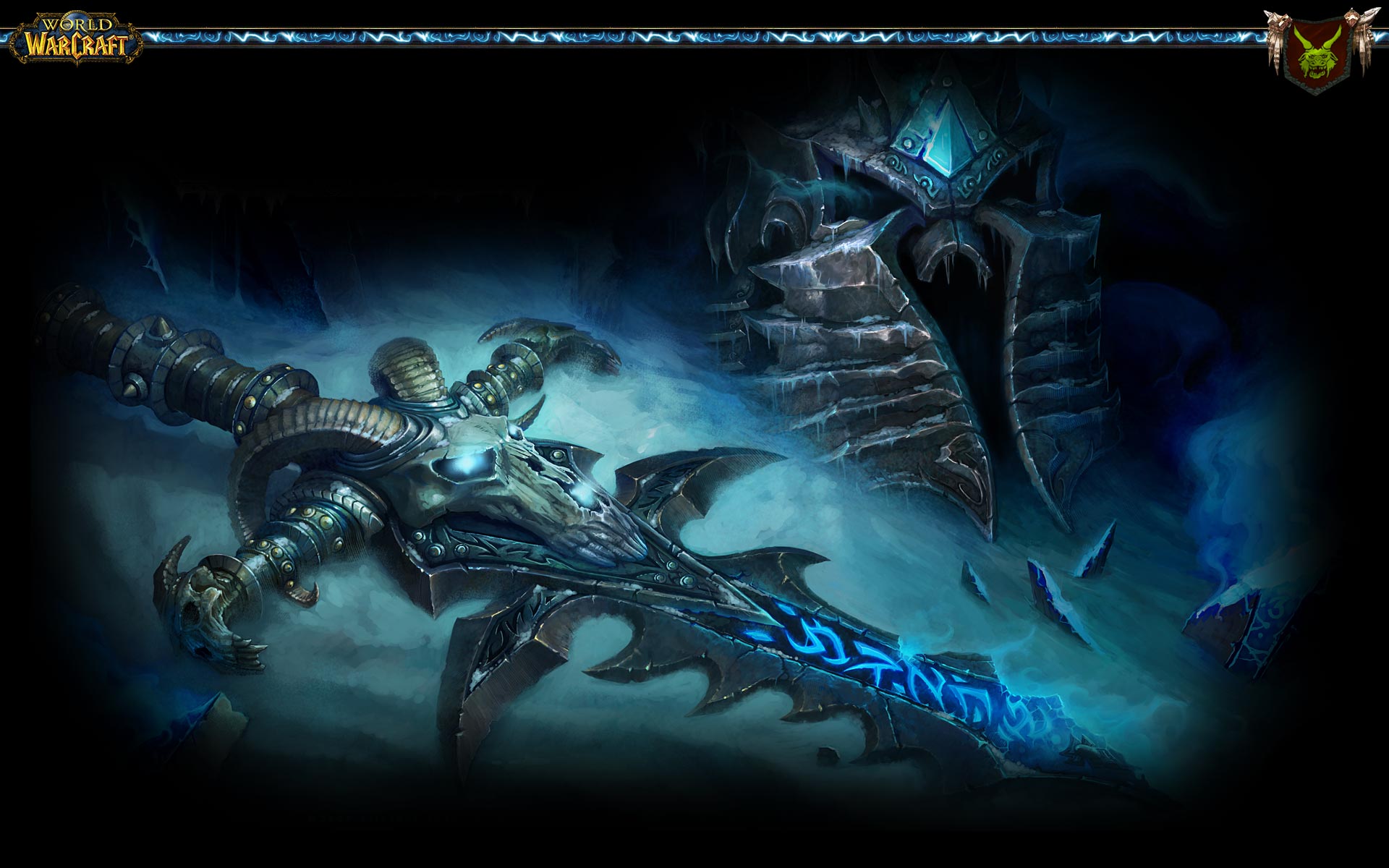 World Of Warcraft Wrath Of The Lich King Wallpaper - Fall Of The Lich King , HD Wallpaper & Backgrounds
