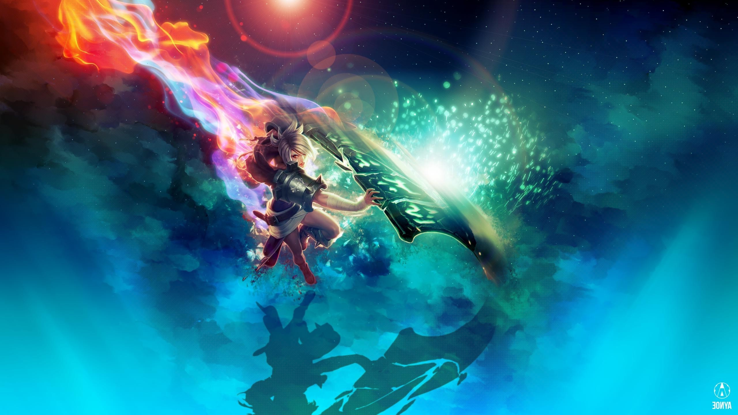 League Of Legends, Riven - Riven Background Hd , HD Wallpaper & Backgrounds