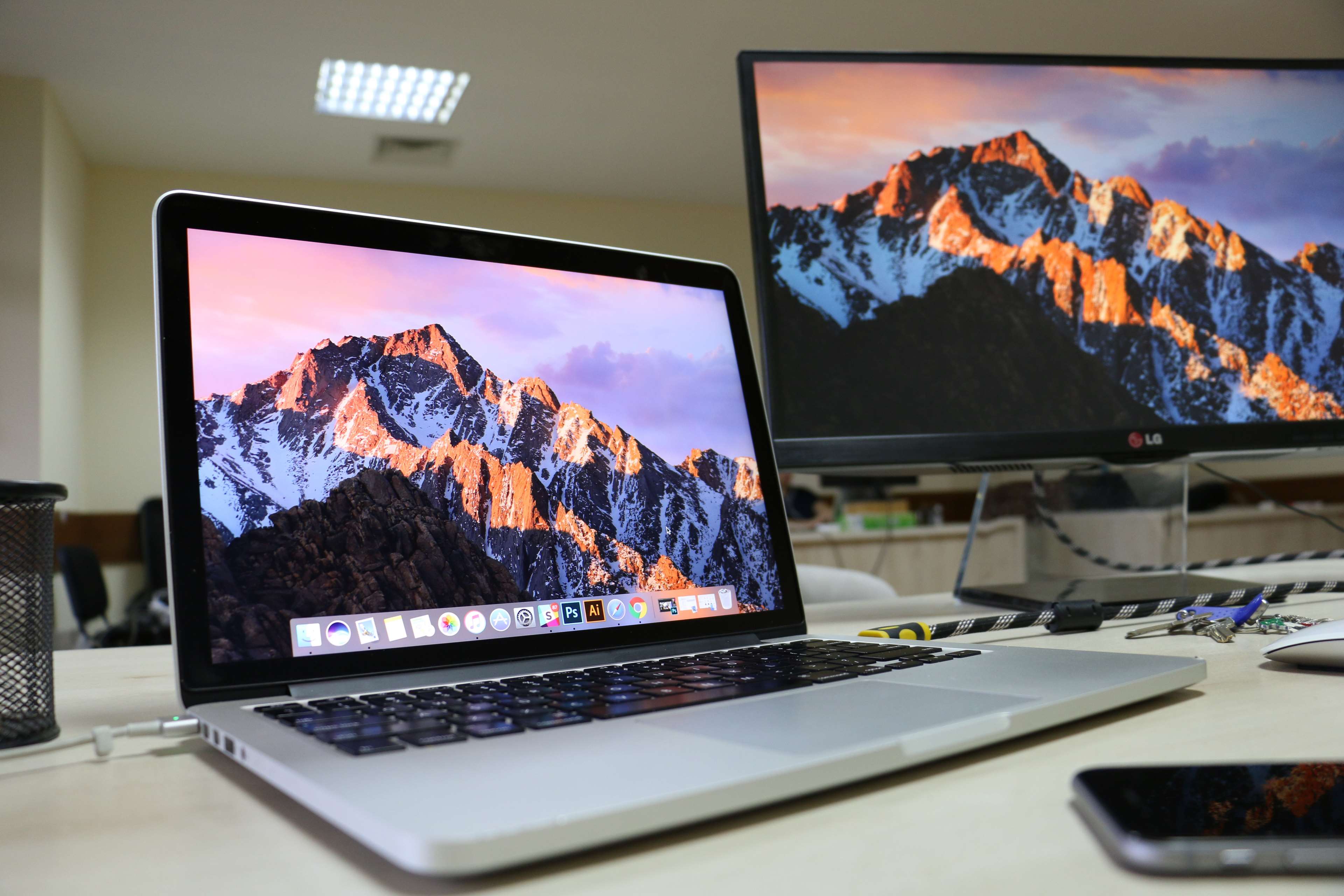 Computer, External Monitor, Laptop, Macbook, Macos, - Laptop , HD Wallpaper & Backgrounds