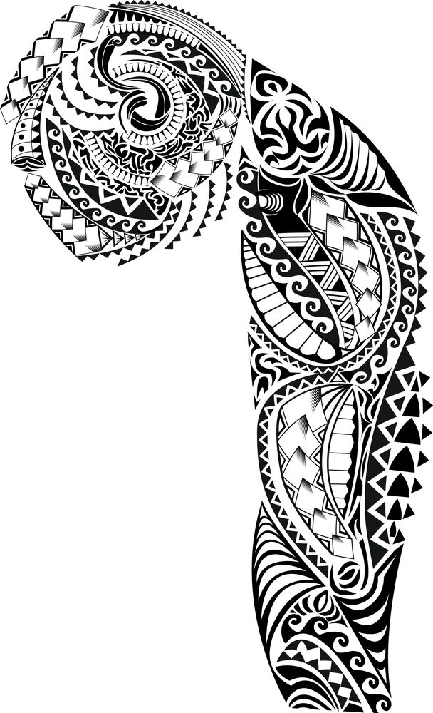 Pattern Clipart Samoan - Tribal Tattoos Sleeve Designs , HD Wallpaper & Backgrounds