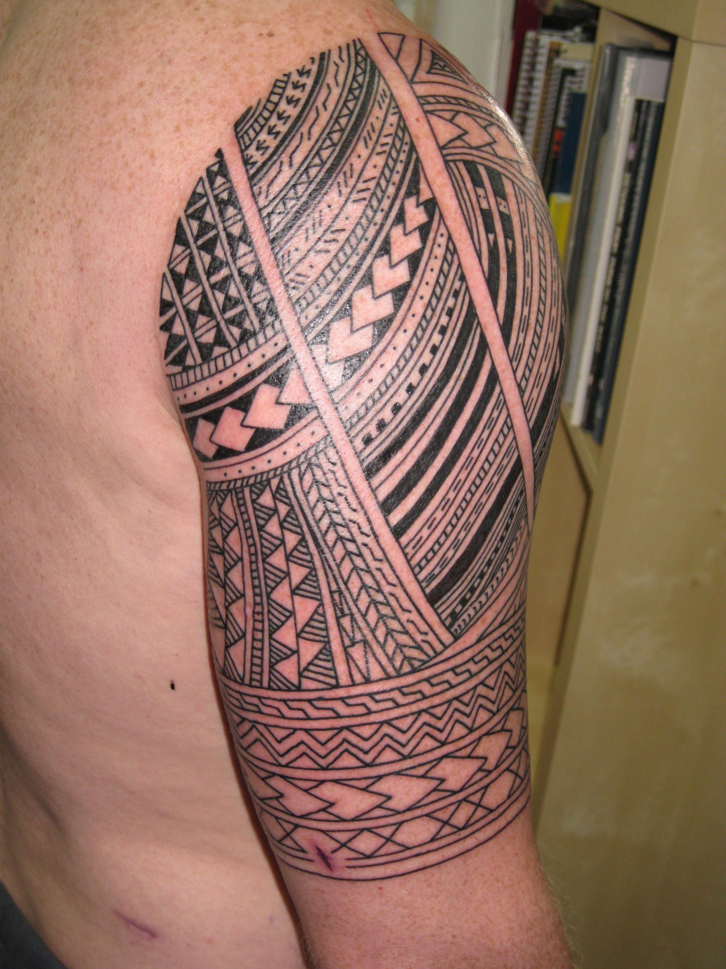Samoan Tattoo Pics Wallpaper - Simple Sleeve Tattoo For Men , HD Wallpaper & Backgrounds