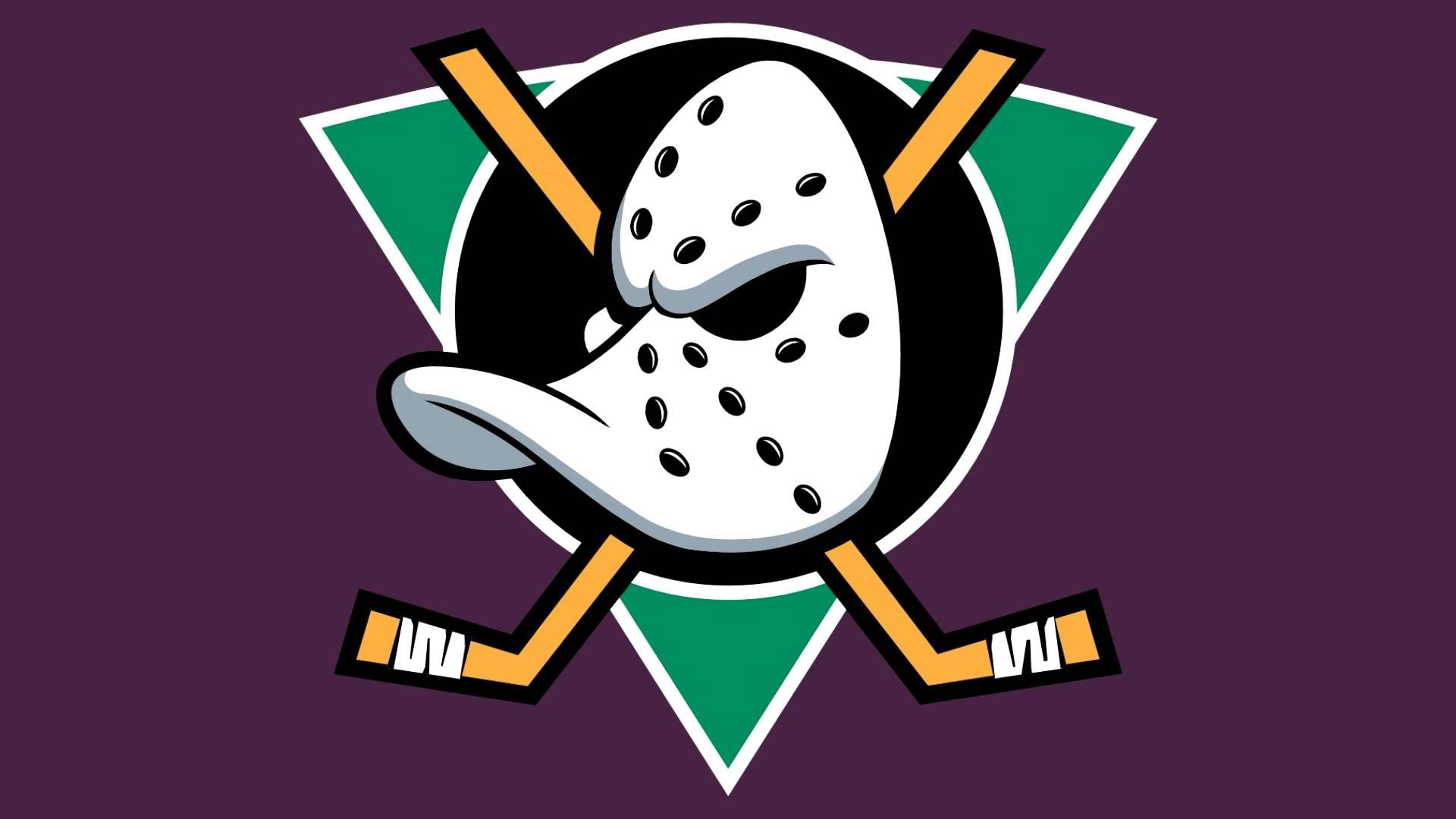 Anaheim Mighty Ducks - Anaheim Ducks Throwback Logo , HD Wallpaper & Backgrounds