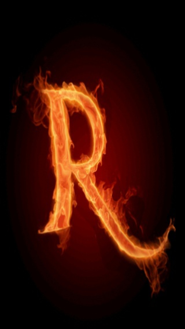 Letter R - Fire Letter R , HD Wallpaper & Backgrounds