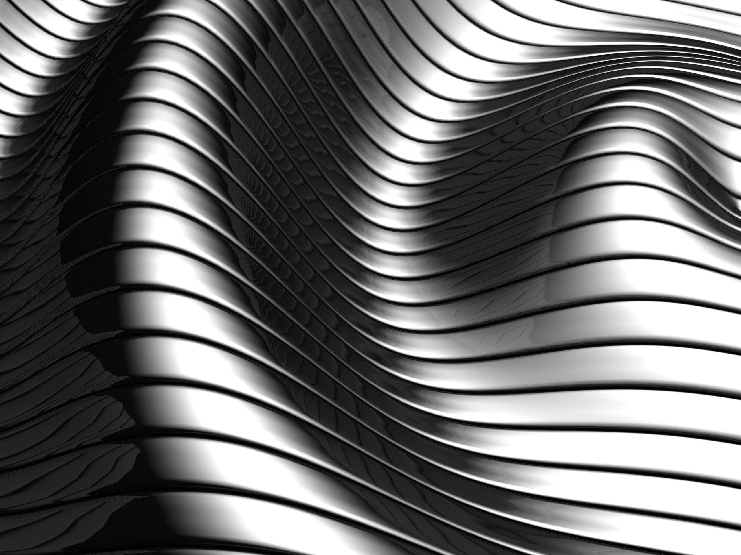 Abstract, Metallic, Grayscale, Curved Wallpapers Hd - Background Metallic , HD Wallpaper & Backgrounds